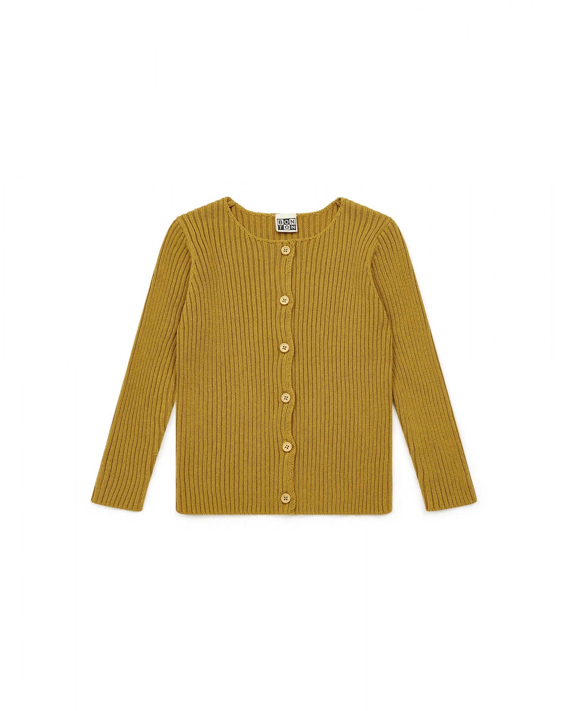 Baby Girls Dark Green Cotton Cardigan