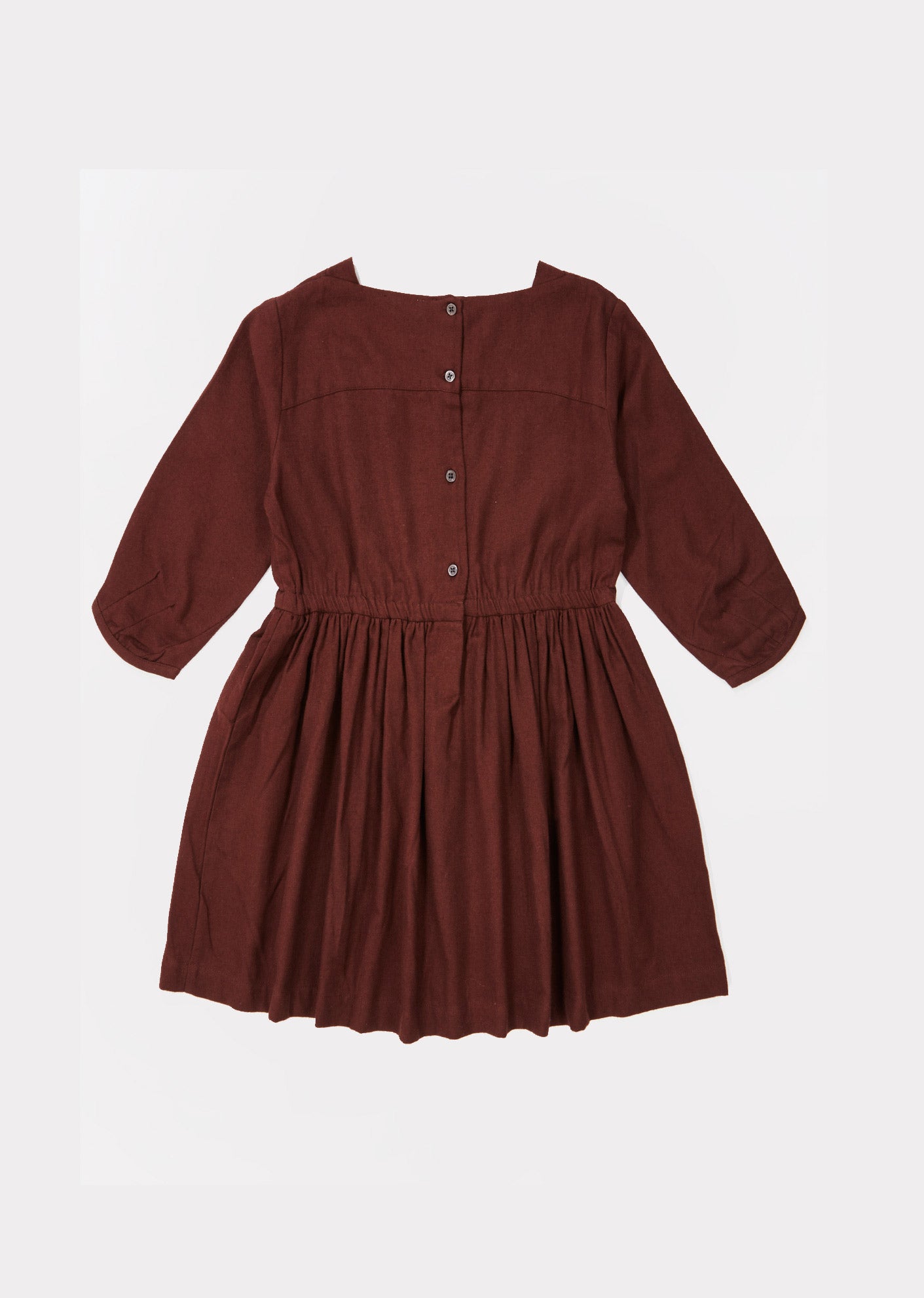 Girls Chocolate Cotton Dress