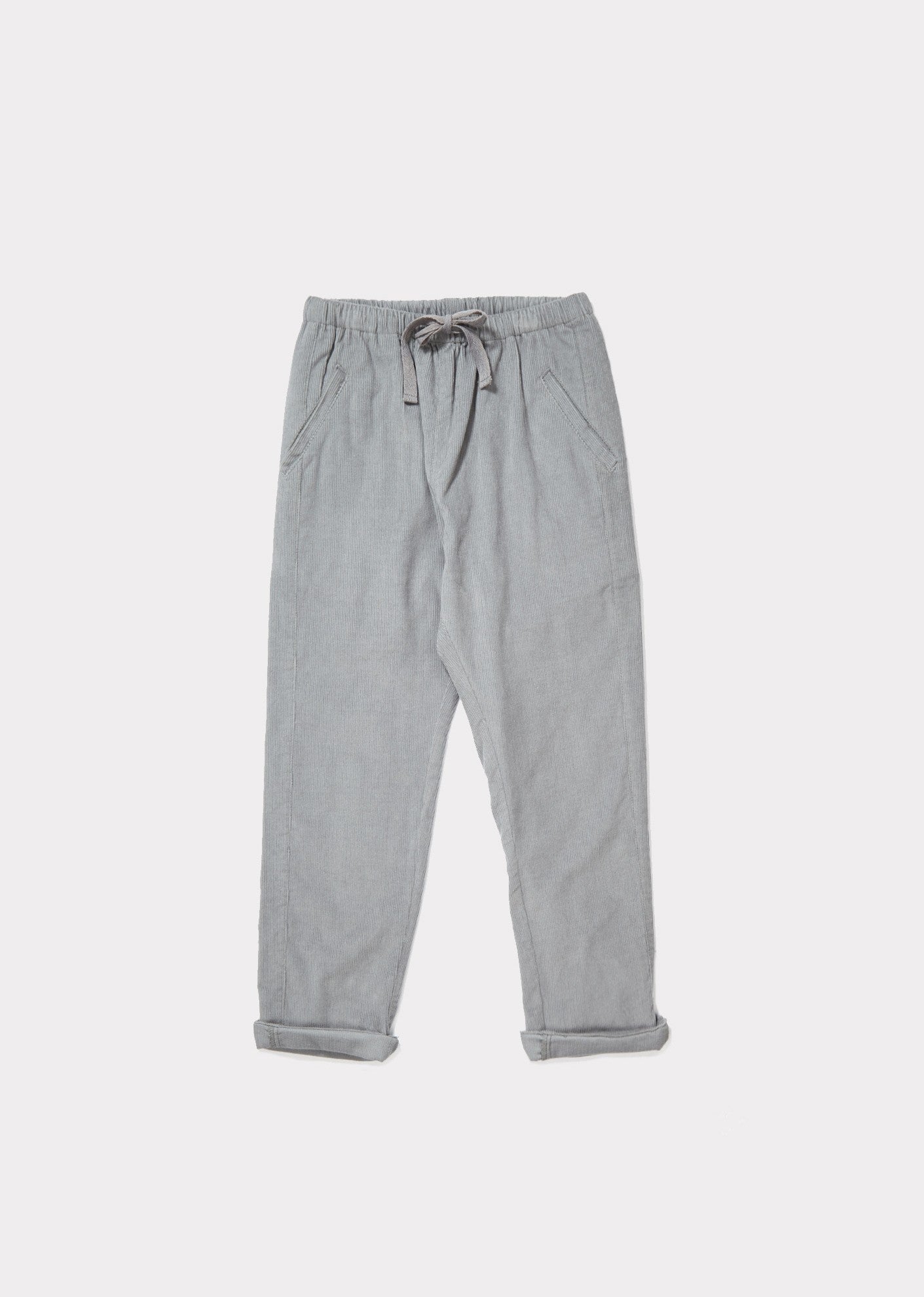 Girls Grey Cotton Trousers