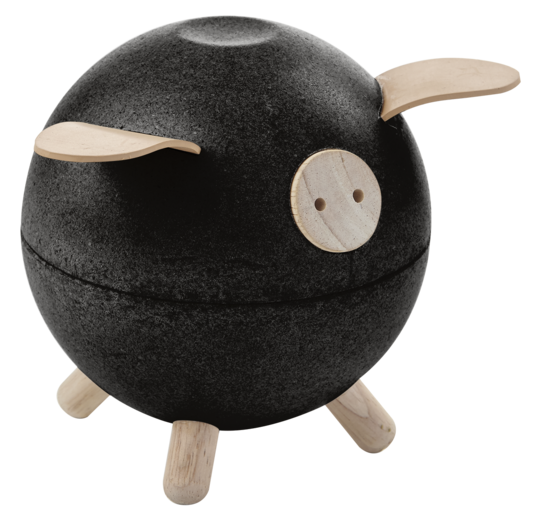 Black Piggy Bank