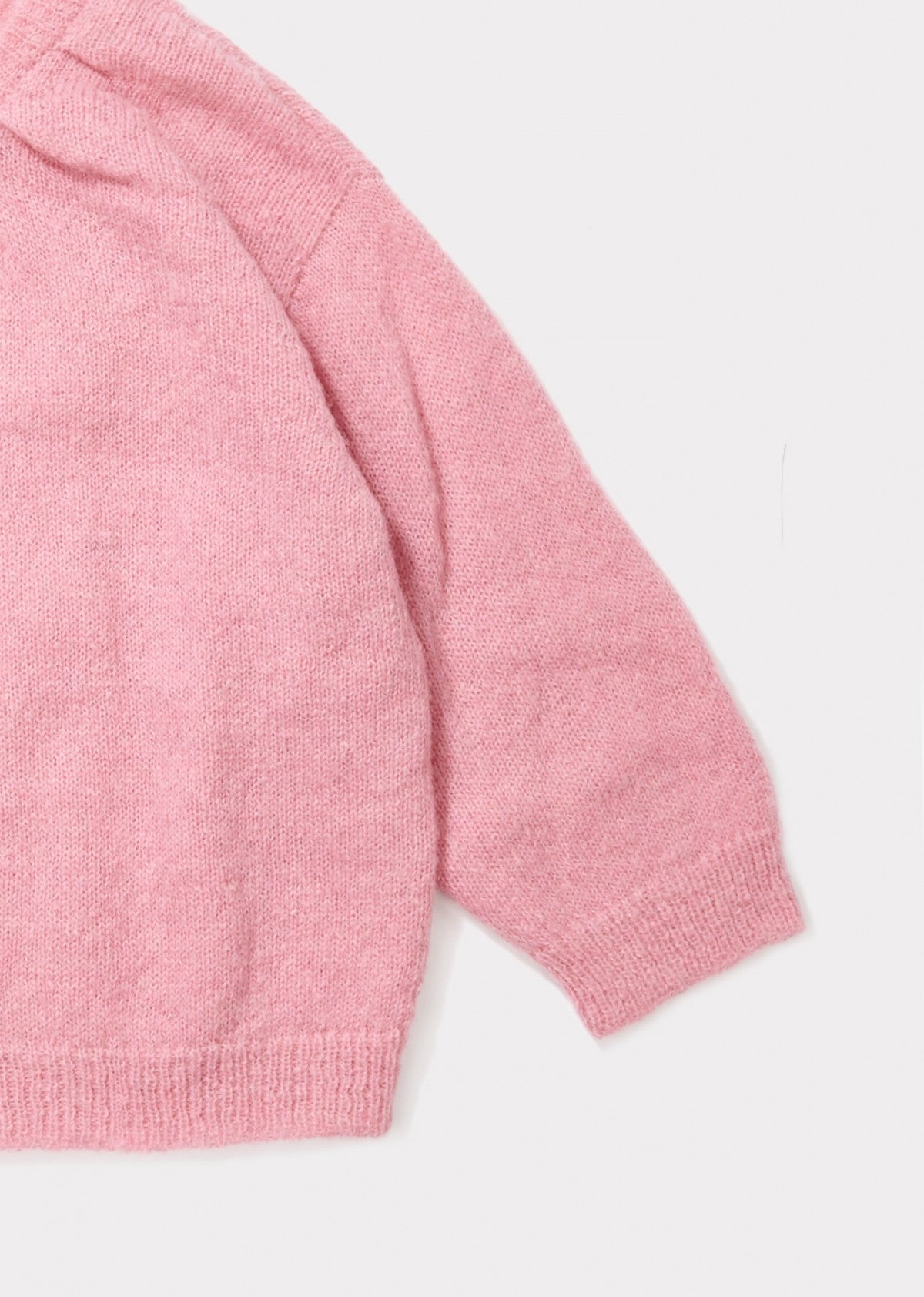 Girls Pink Knitted Cardigan