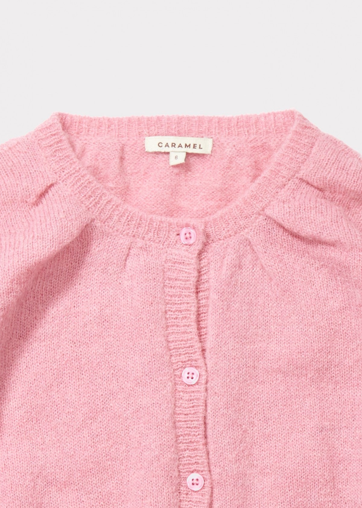 Girls Pink Knitted Cardigan