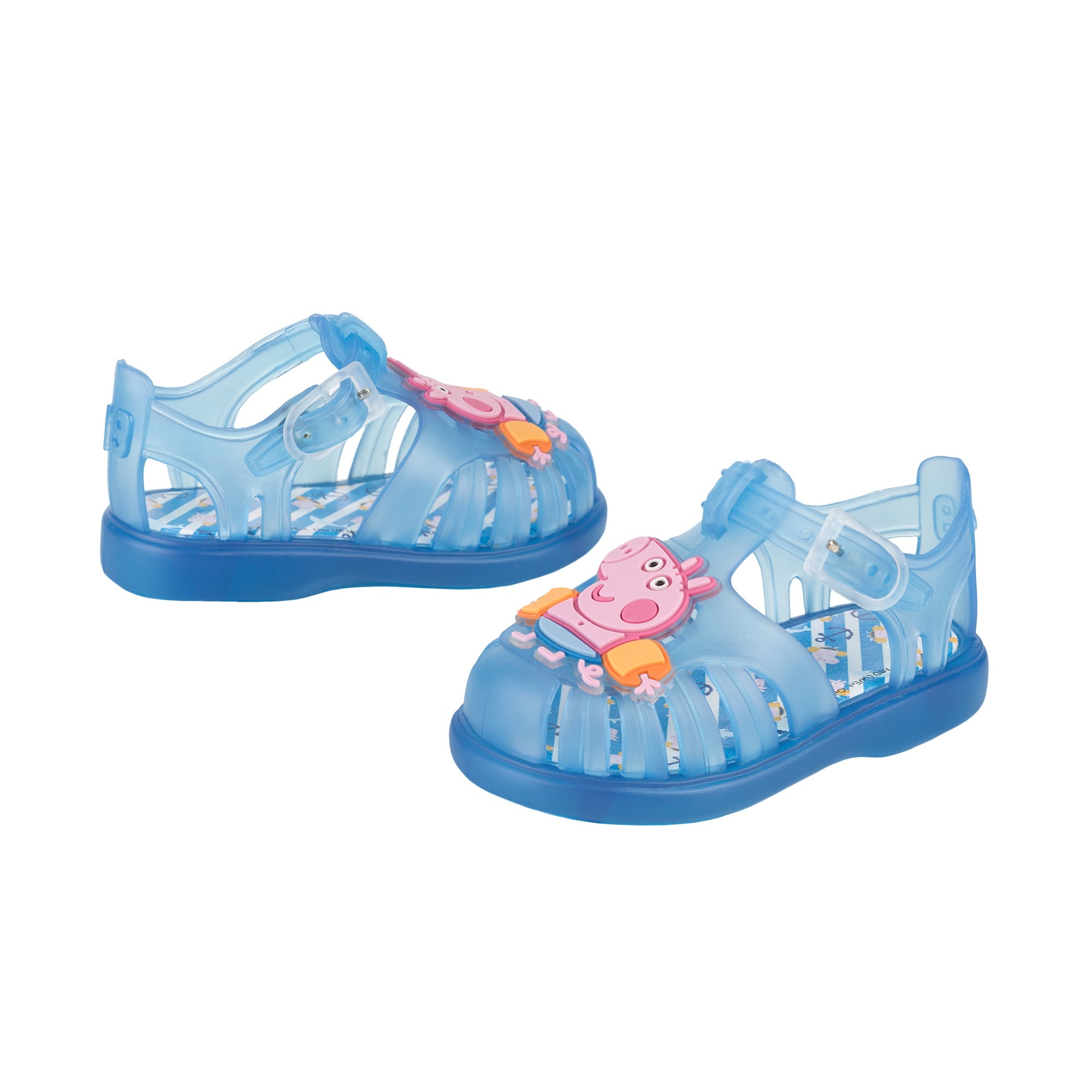 Boys & Girls Transparent Blue Jelly Shoes