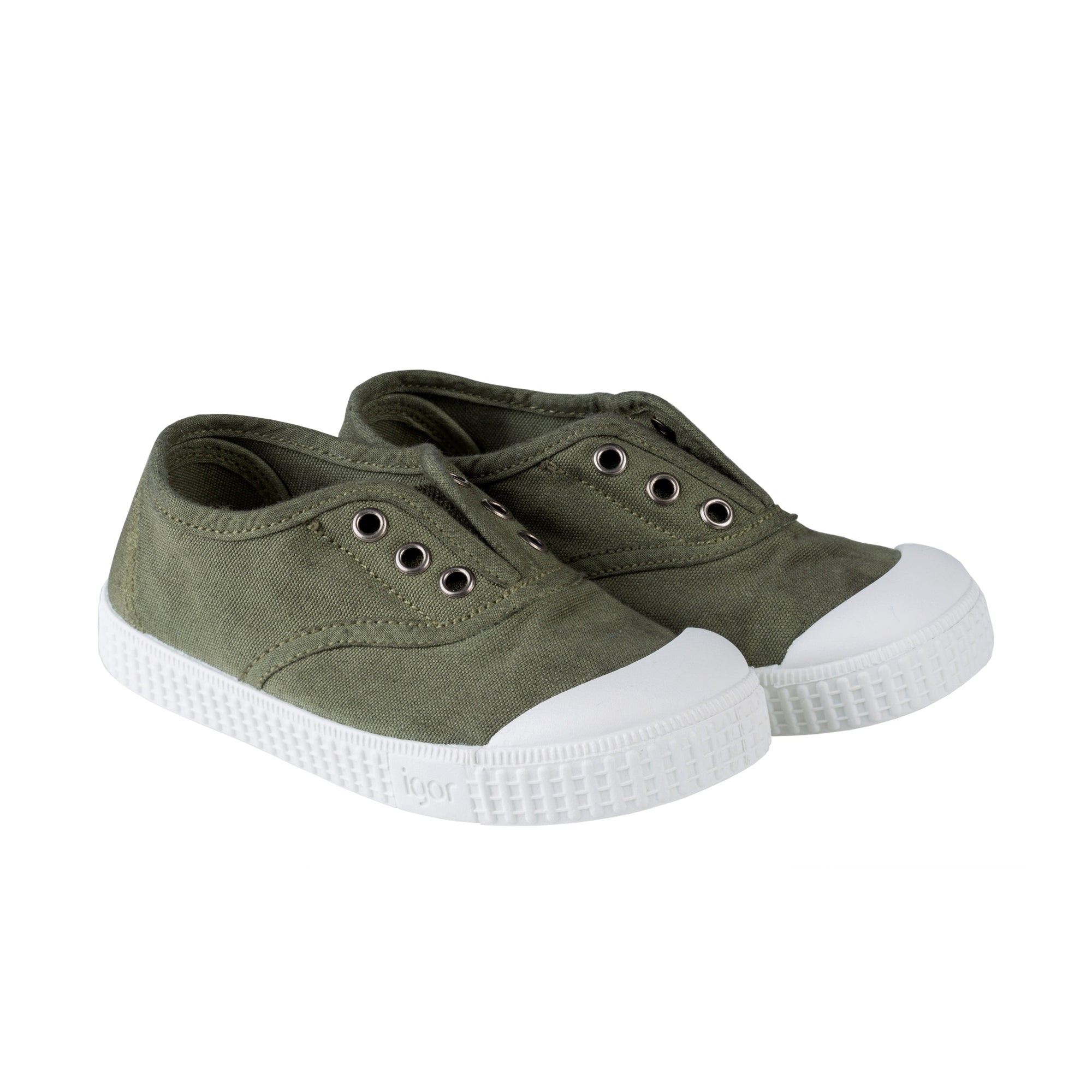 Boys Khaki Cotton Shoes