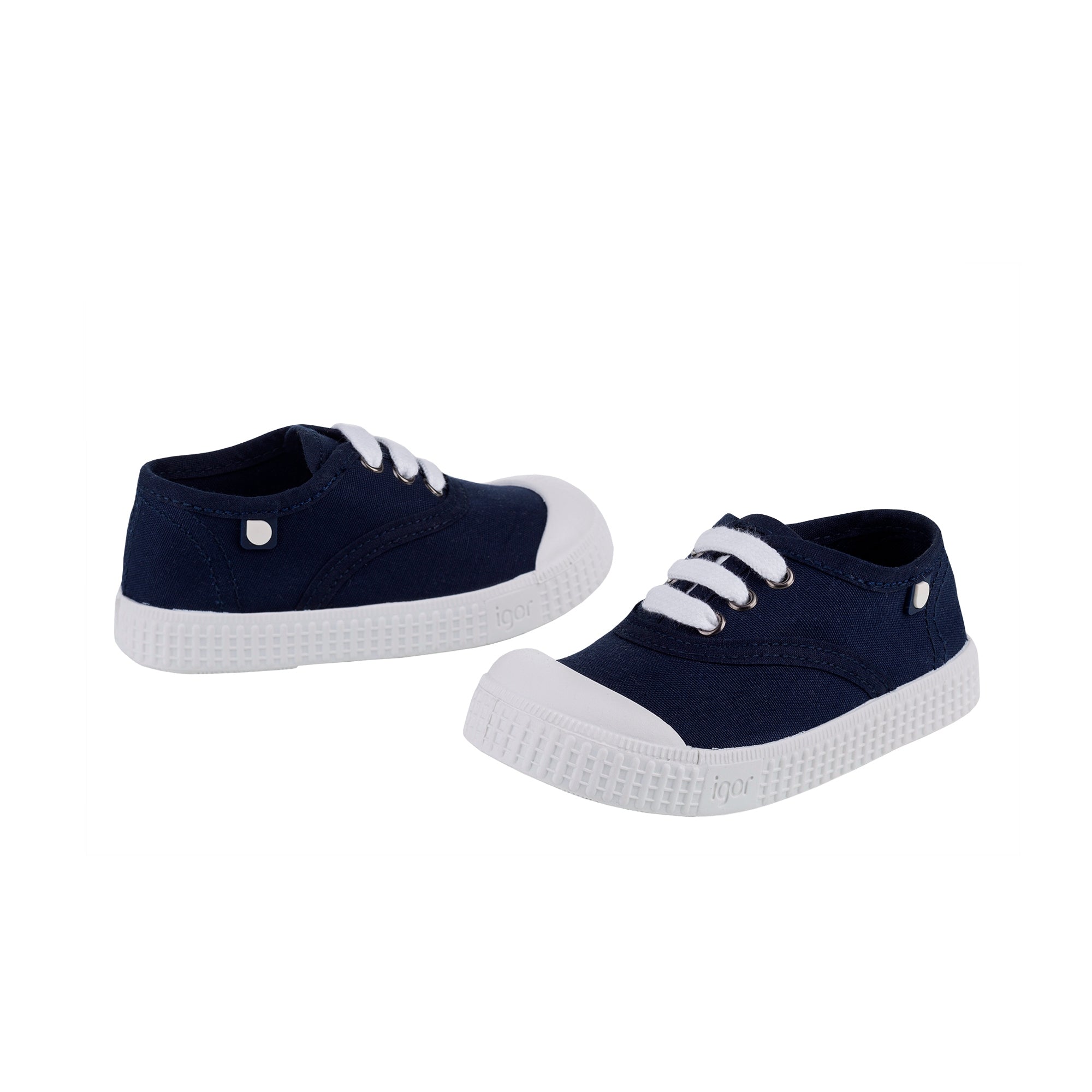 Girls & Boys Navy Cotton Shoes