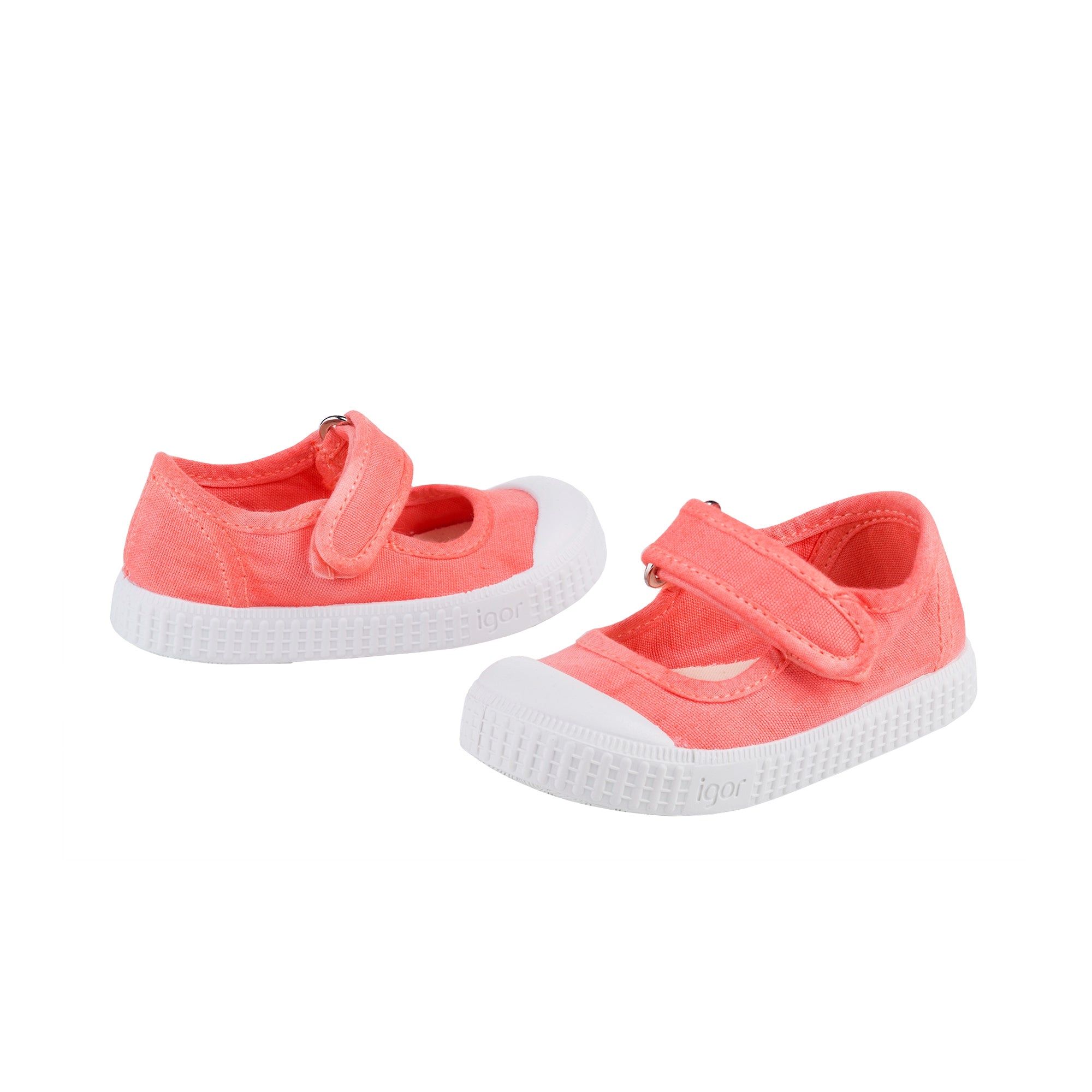 Girls Coral Cotton Shoes