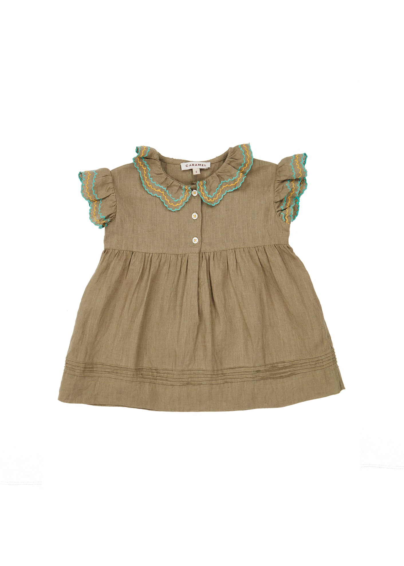 Baby Girls Olive Green Dress Baby Girls Olive Green Dress