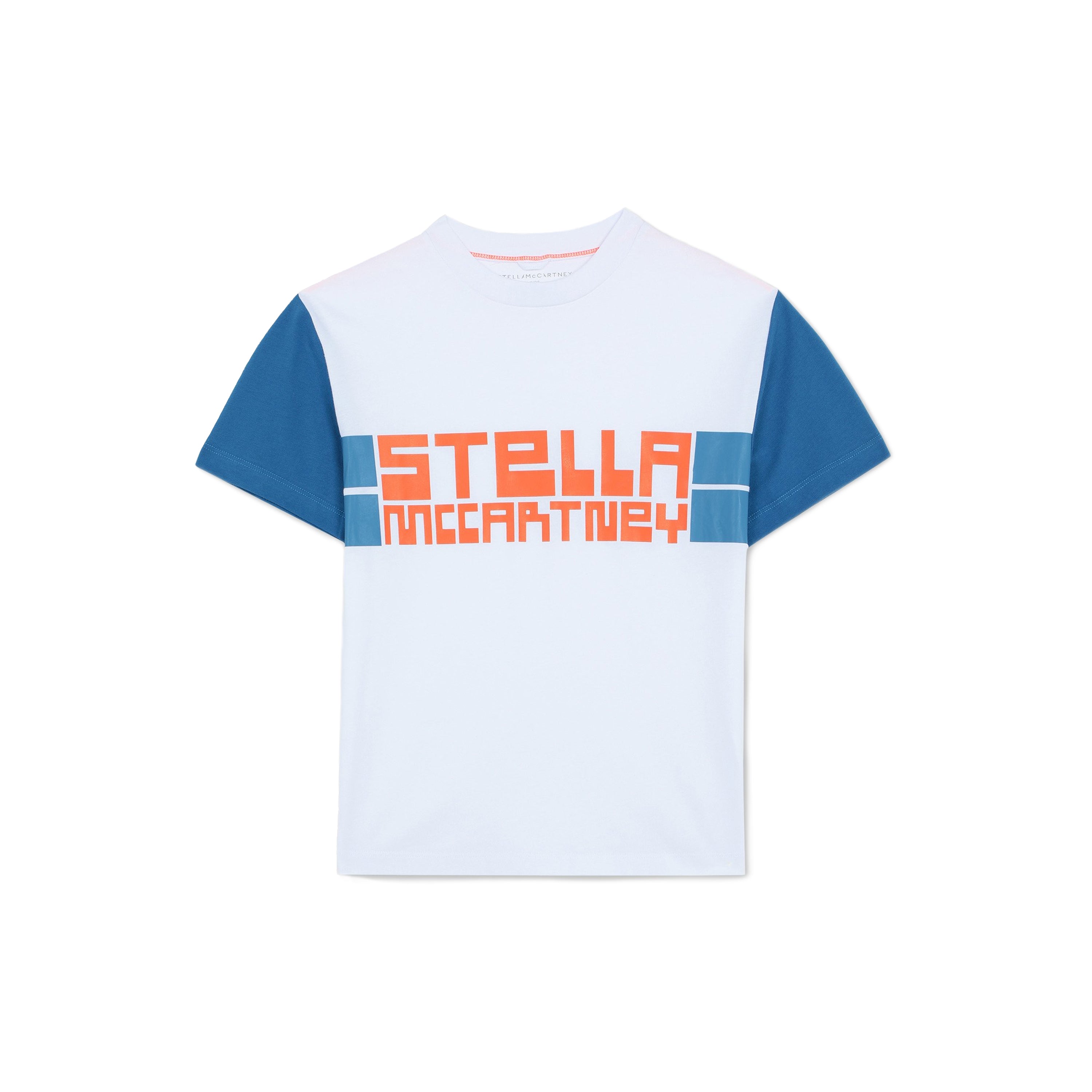 Boys White Logo Cotton T-Shirt