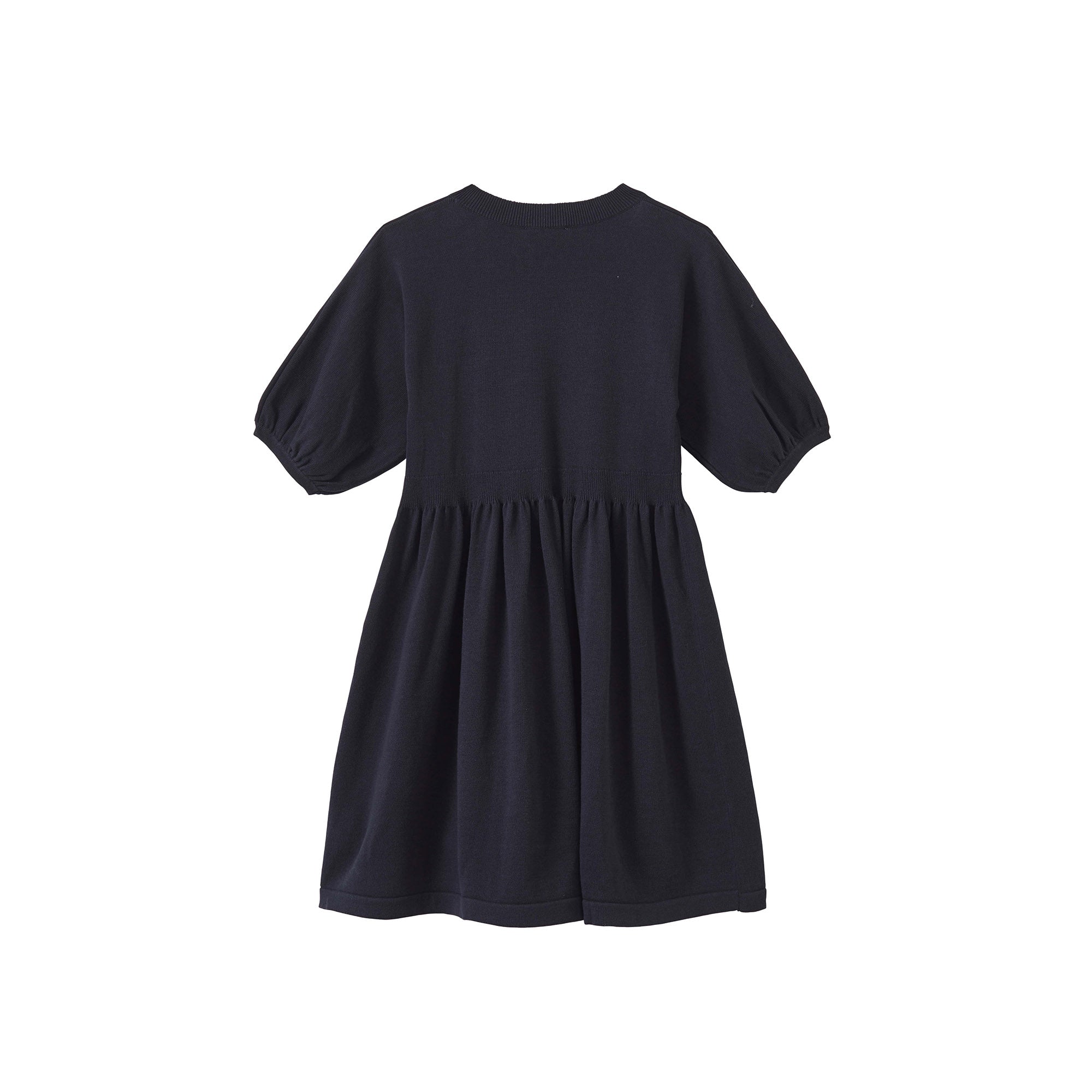Girls Navy Cotton Dress