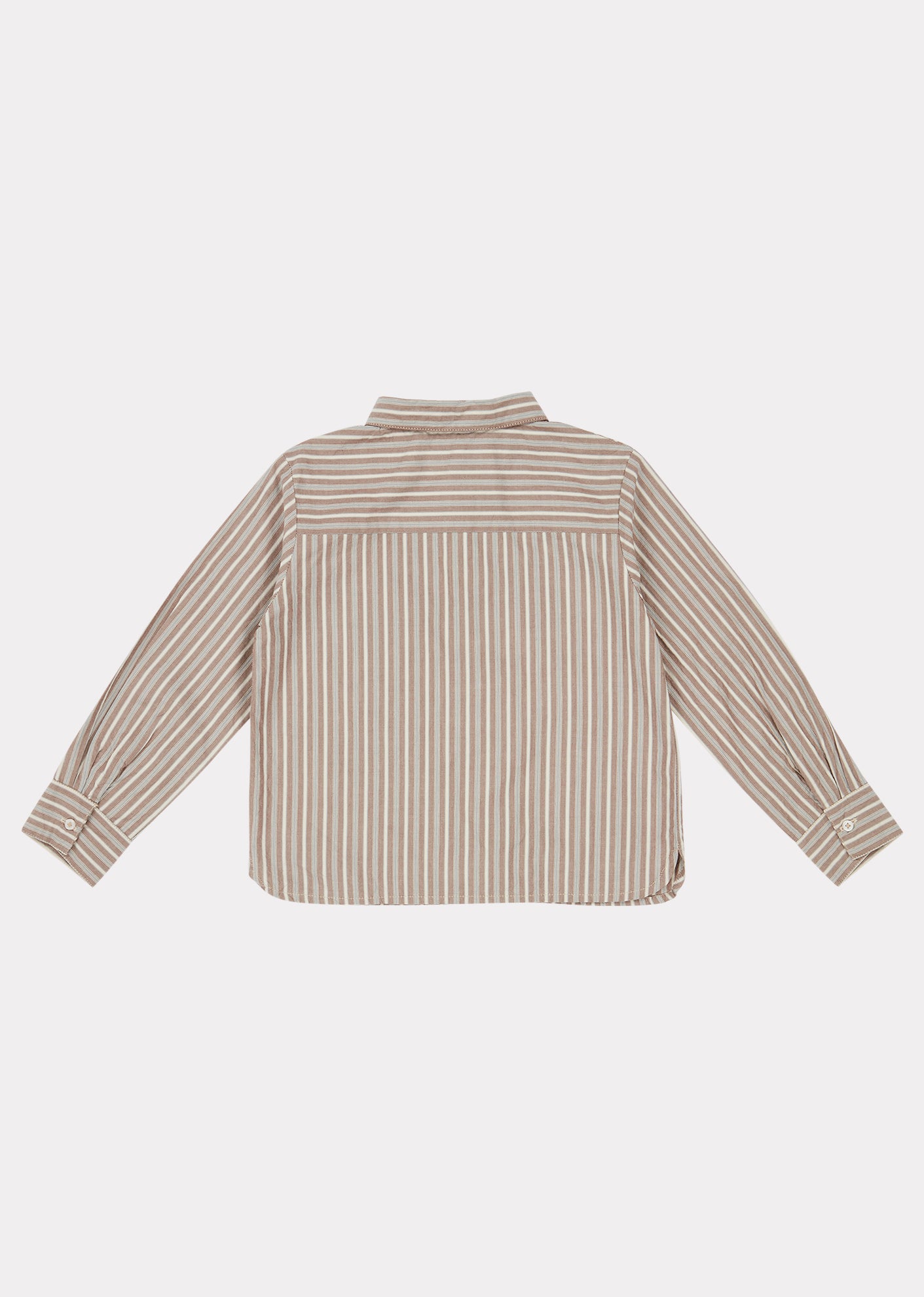 Boys Brown Stripe Stint Shirt