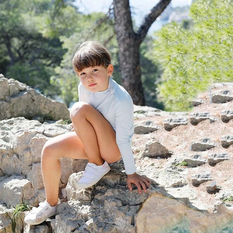 Boys & Girls Light Blue UV Protective Swim T-Shirt(UPF50+)