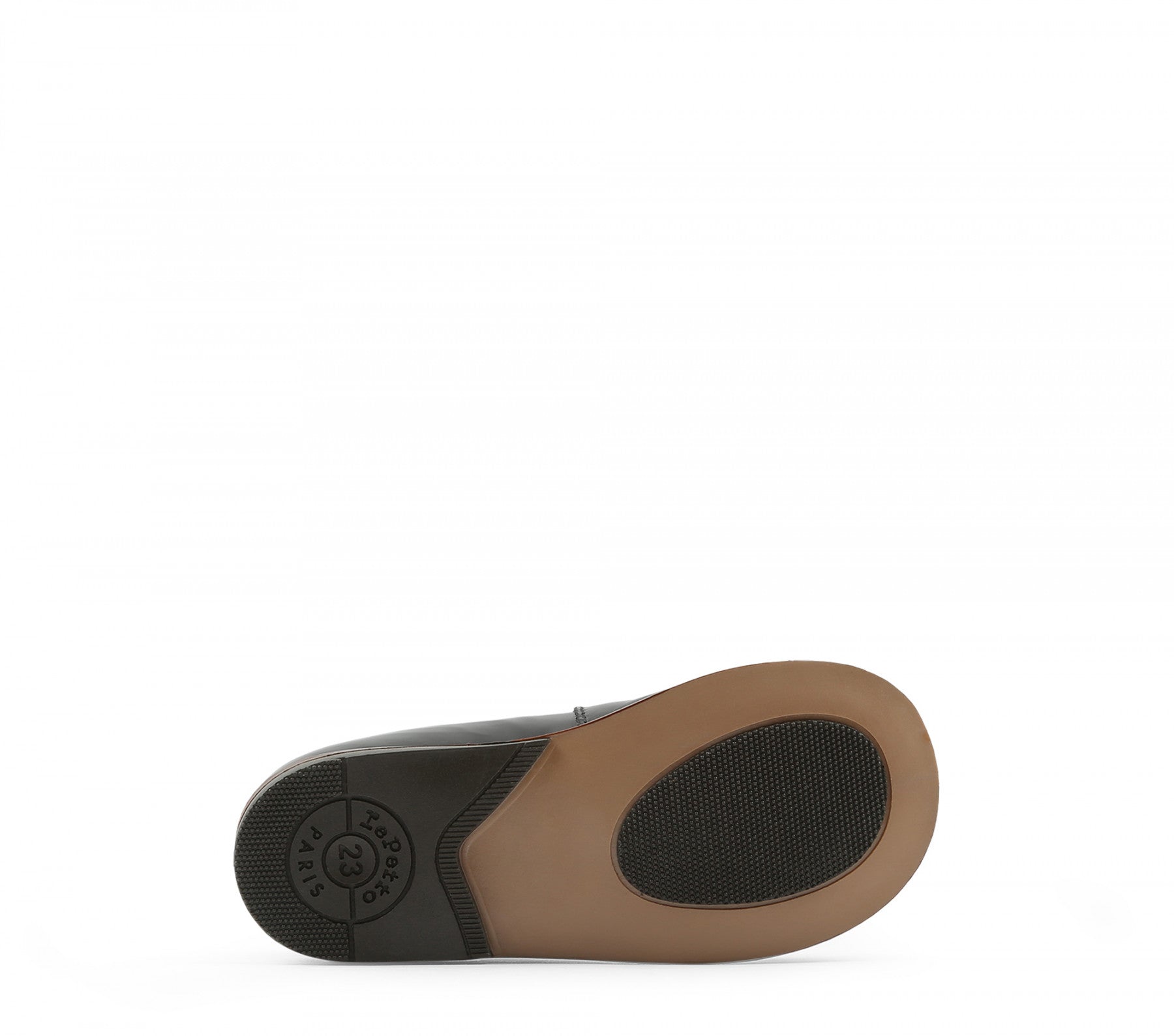 Chaussures en cuir de vachette noir pour bébé fille