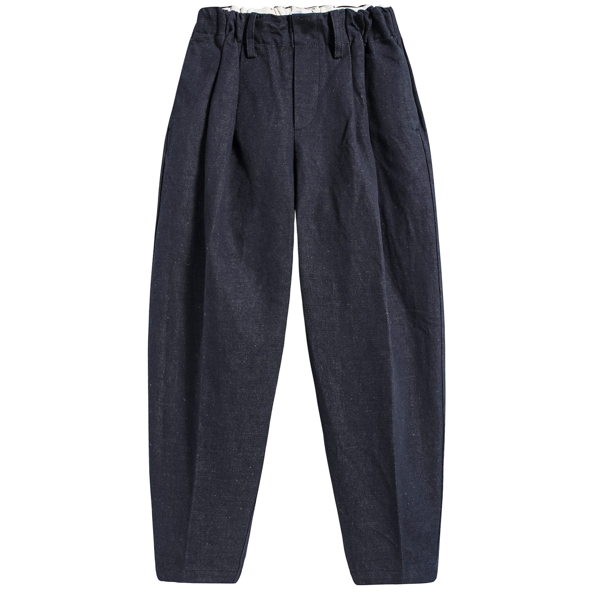 Girls Navy Tapered Trousers