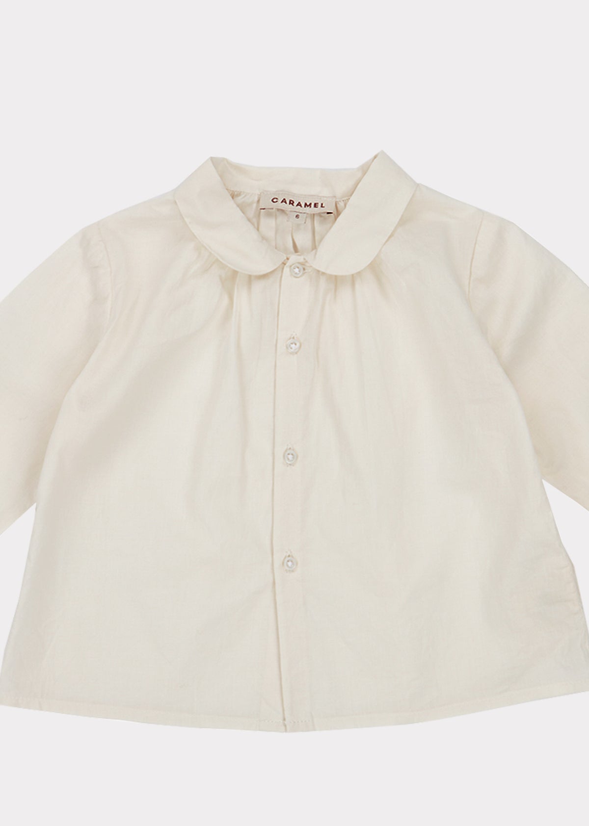 Chemise en coton blanc pour bébés filles