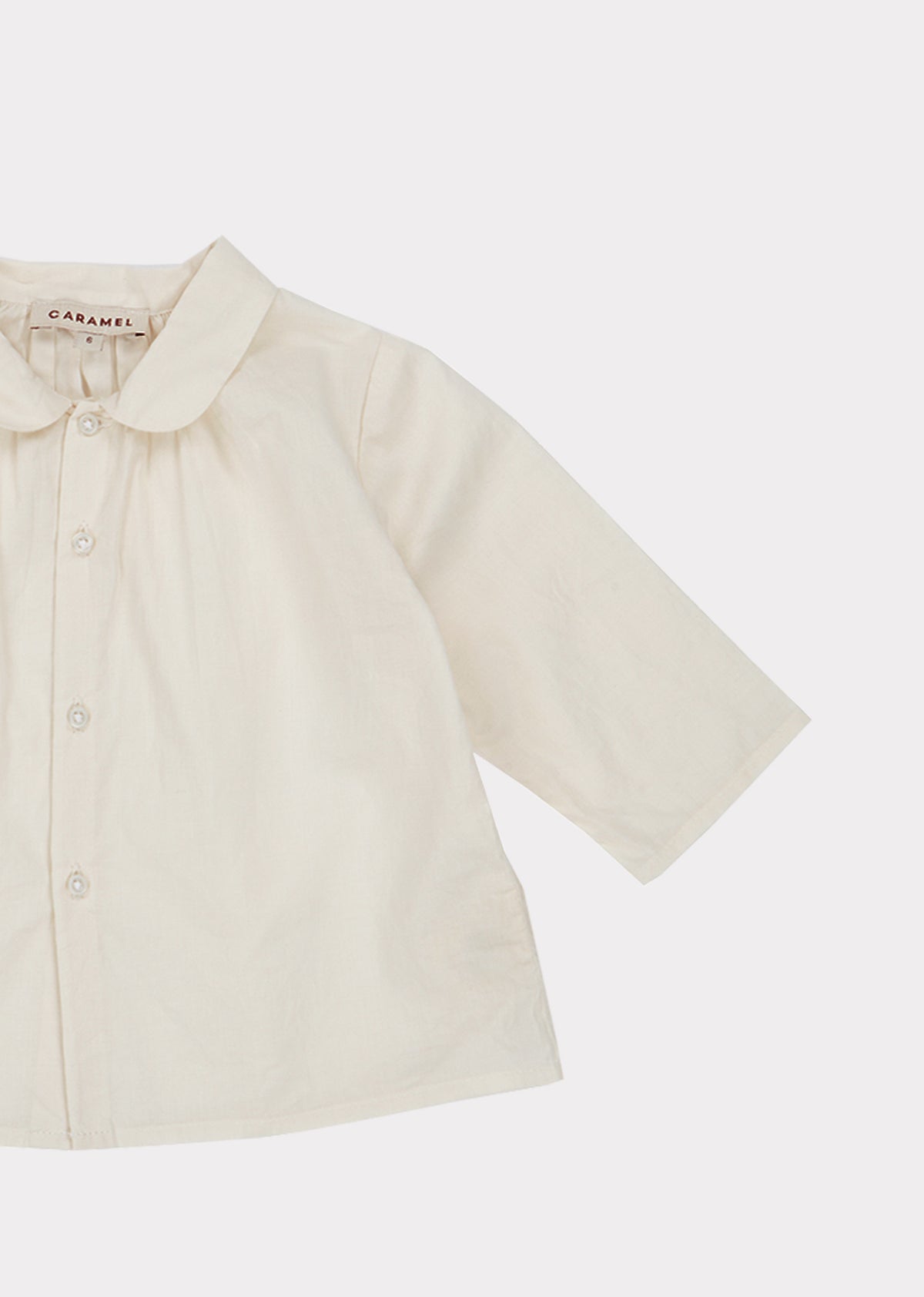 Chemise en coton blanc pour bébés filles