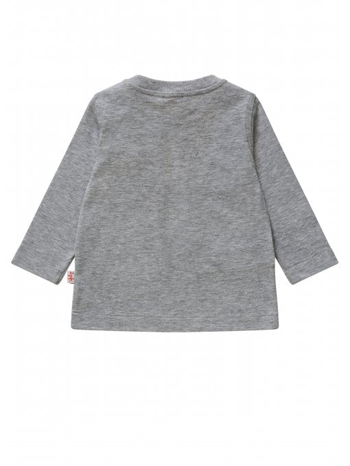 Boys Grey Cotton T-shirt