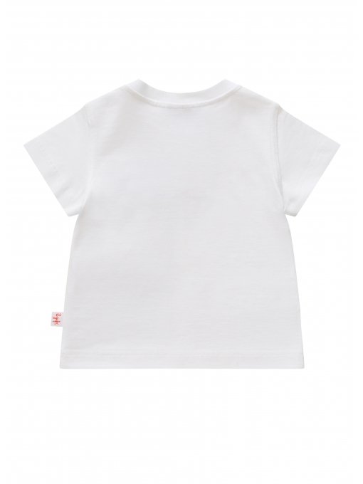 Boys White Cotton T-shirt