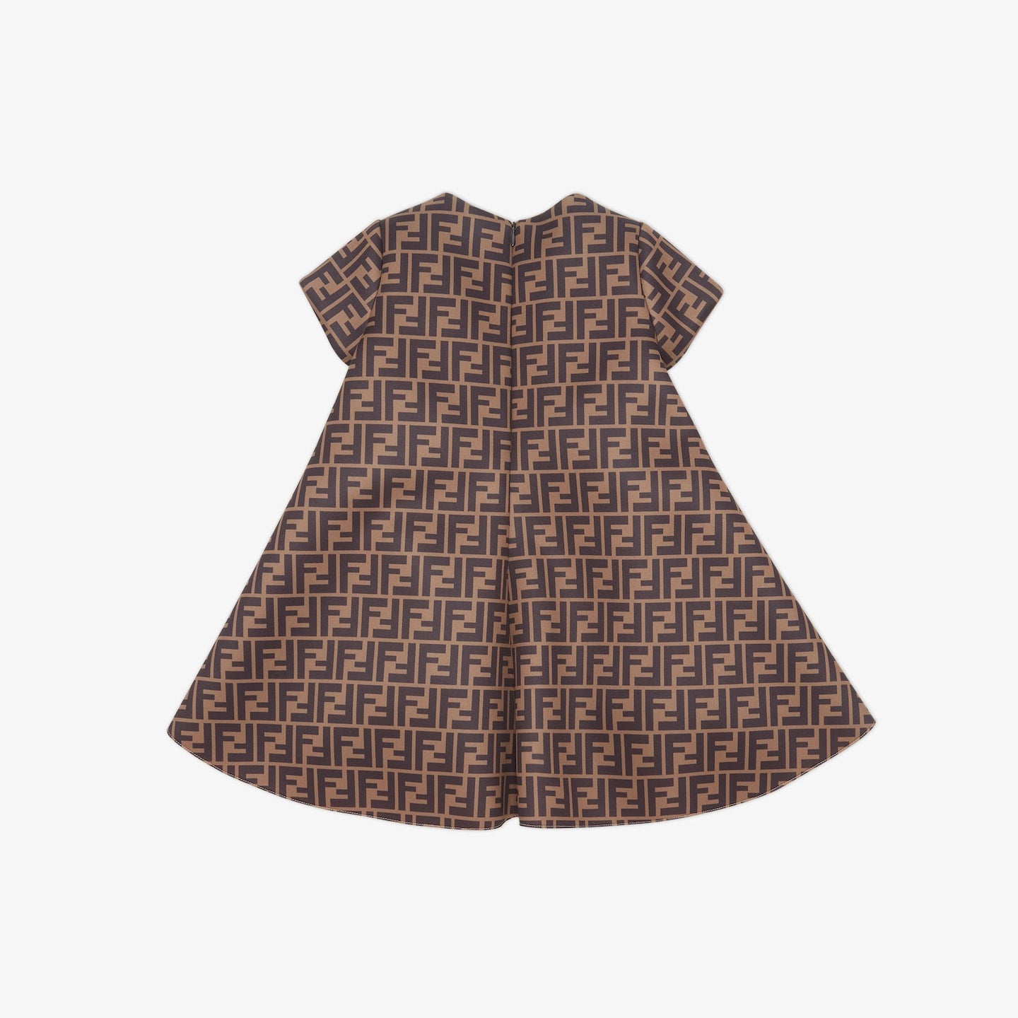 Girls Brown Logo Dress
