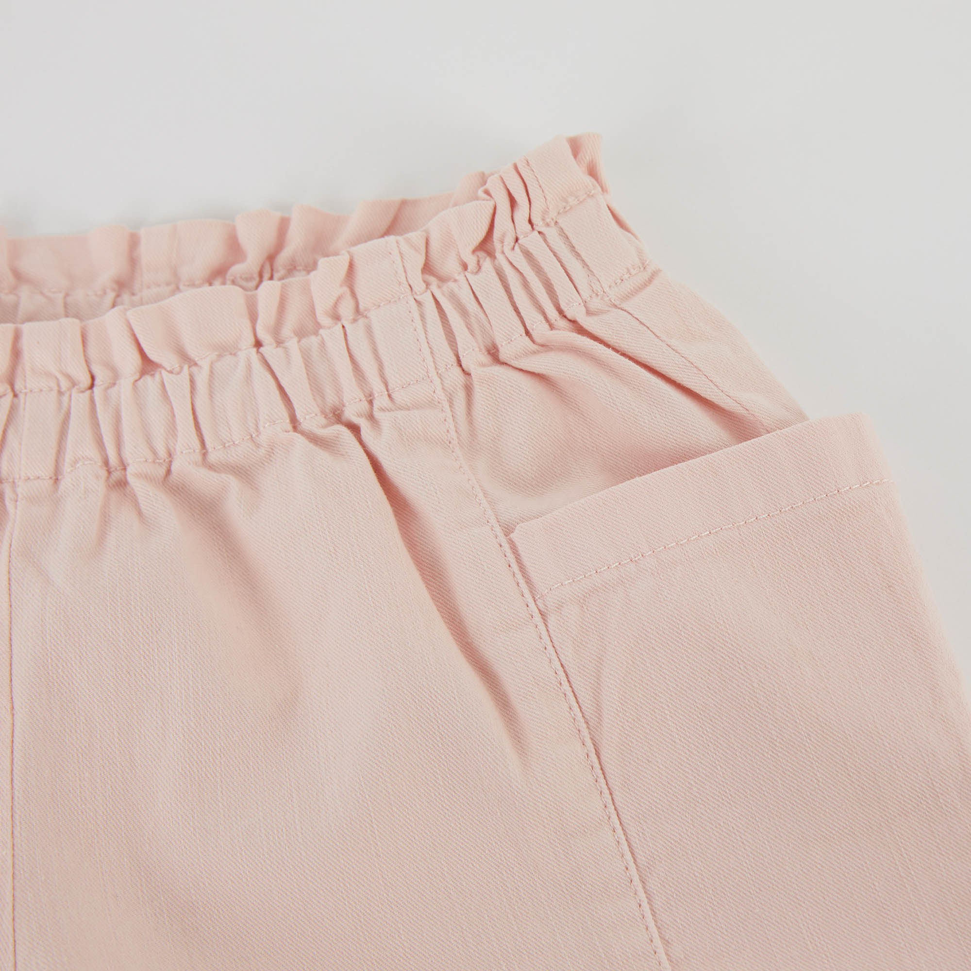 Girls Pink Cotton Trousers