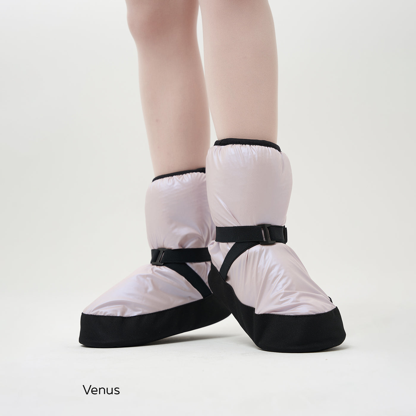 Girls Pearl Pink Ballet Warm-up Shoes(M-68/1/Venus)
