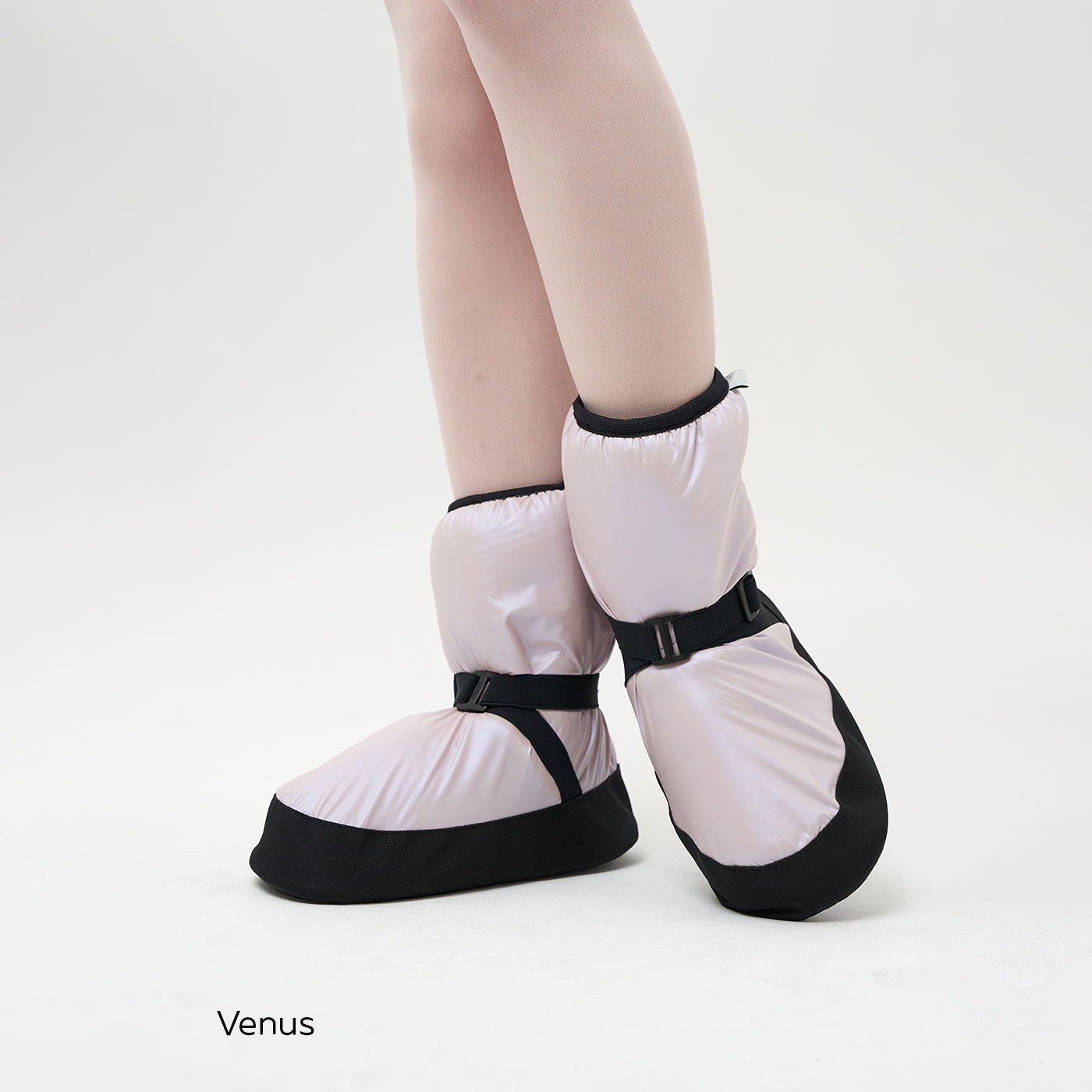 Girls Pearl Pink Ballet Warm-up Shoes(M-68/1/Venus)