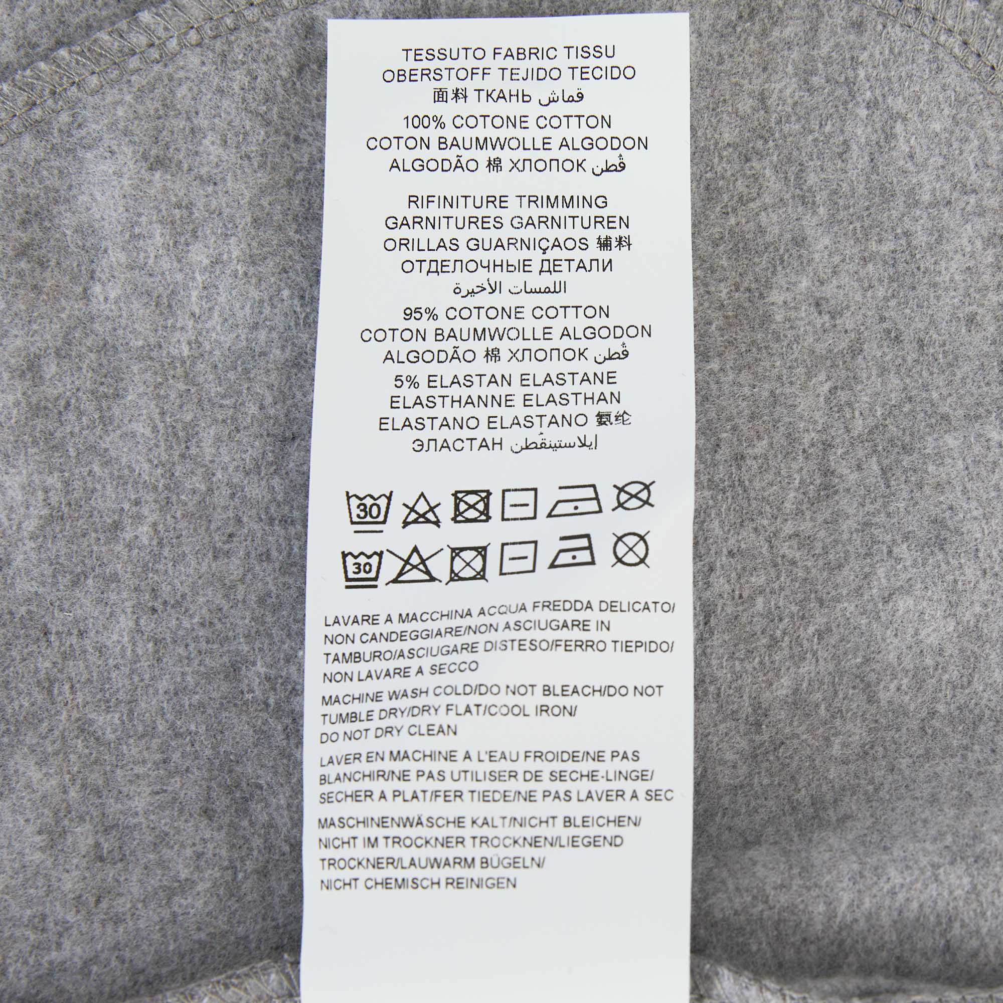 Girls Grey Logo Cotton Dress