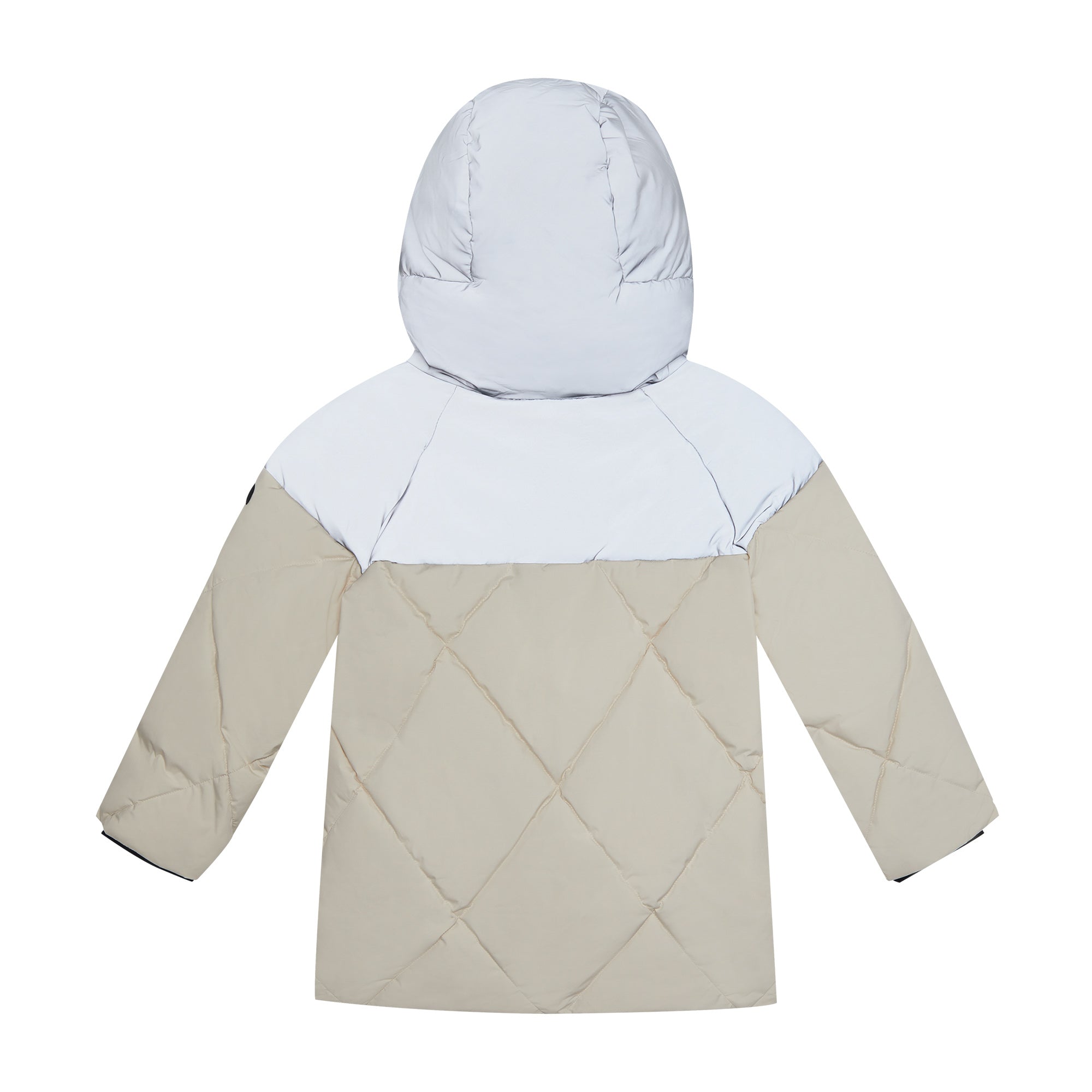 Girls White Padded Down Jacket