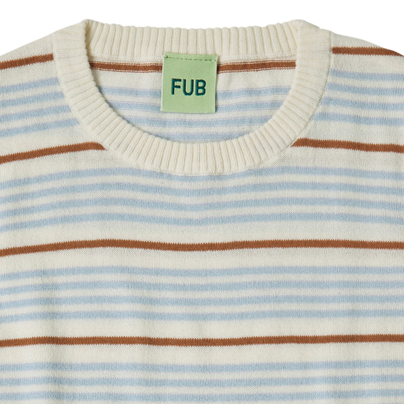 Boys & Girls Light Blue Stripes Cotton T-Shirt