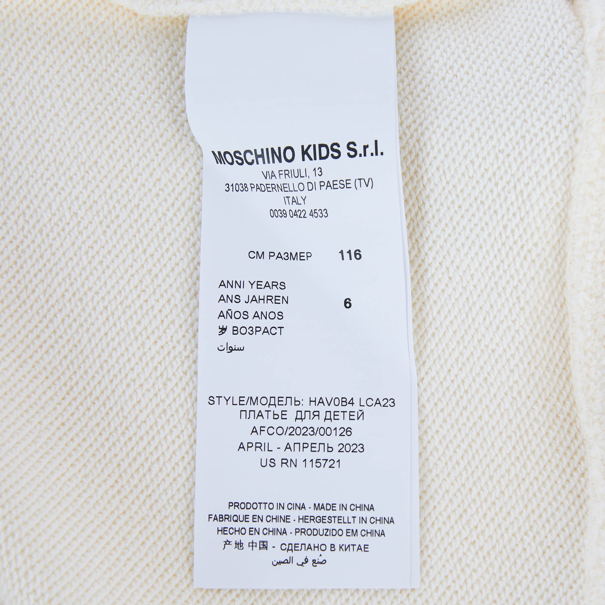 Girls White Logo Cotton Hooded Dress