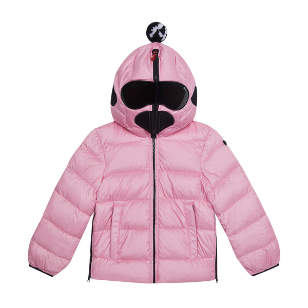 Girls Pink Padded Down Jacket