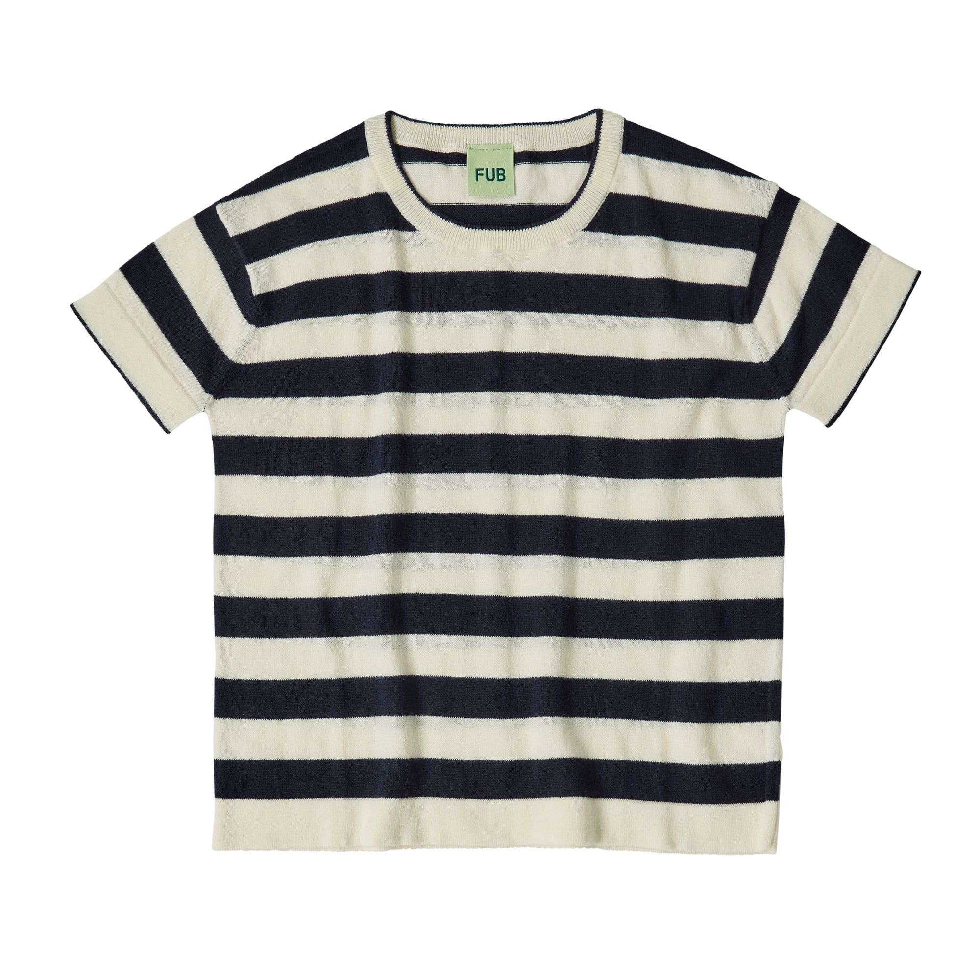 Boys & Girls Dark Blue Stripes Cotton T-Shirt