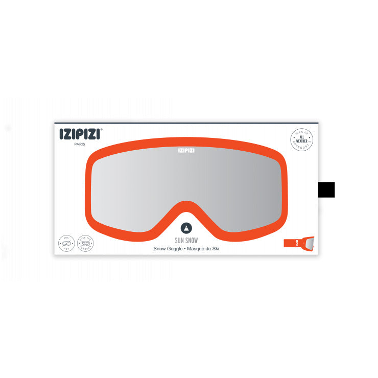 Adult Orange Ski Sunglasses