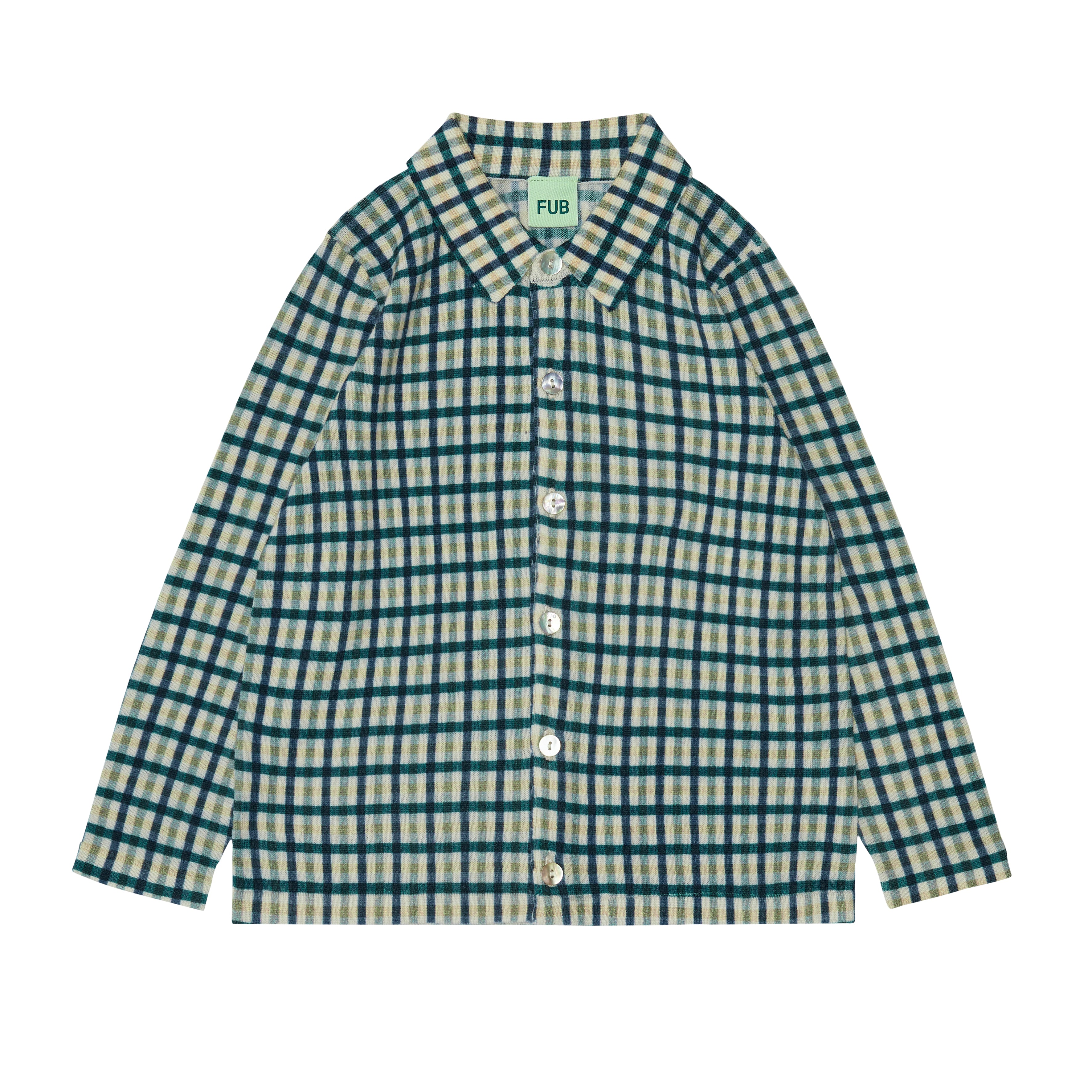 Boys & Girls Blue Check Wool Shirt