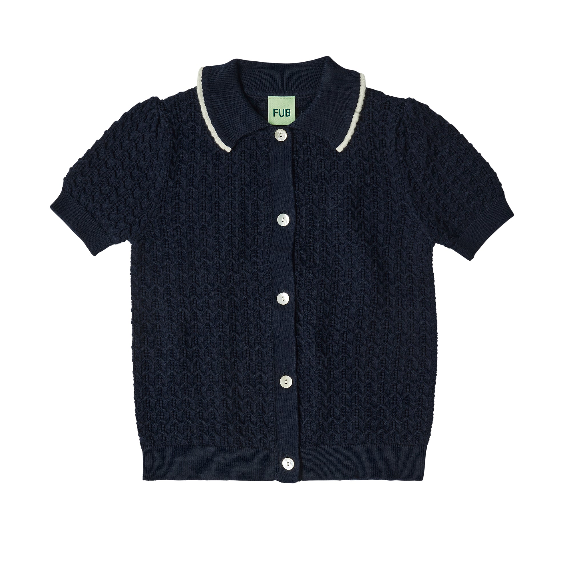 Boys & Girls Dark Navy Cotton Polo Shirt
