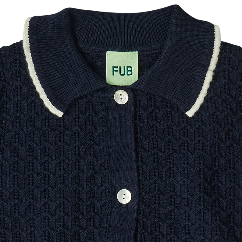 Boys & Girls Dark Navy Cotton Polo Shirt