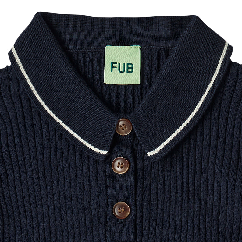 Boys & Girls Dark Navy Cotton Polo Shirt