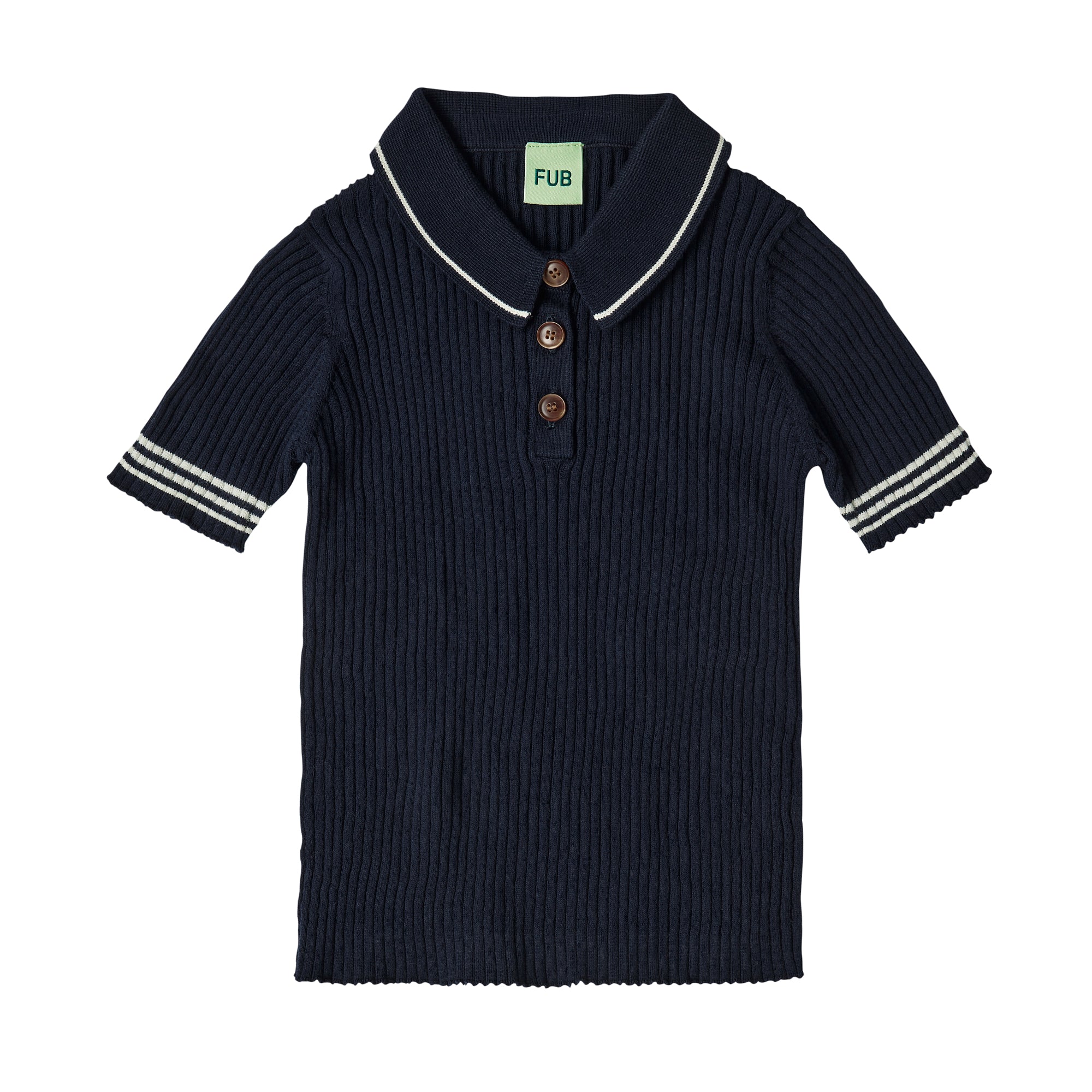 Boys & Girls Dark Navy Cotton Polo Shirt