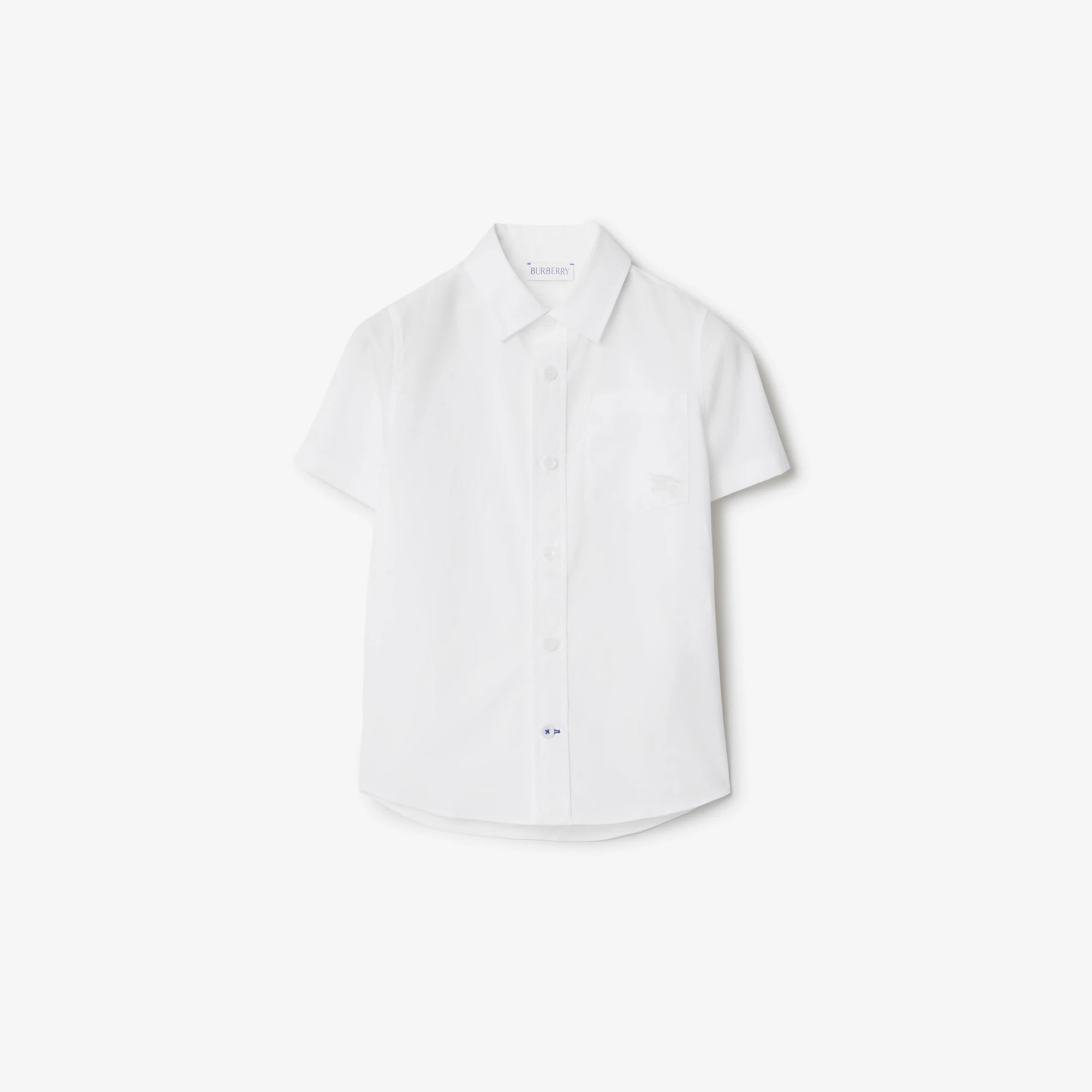 Boys White Cotton Shirt