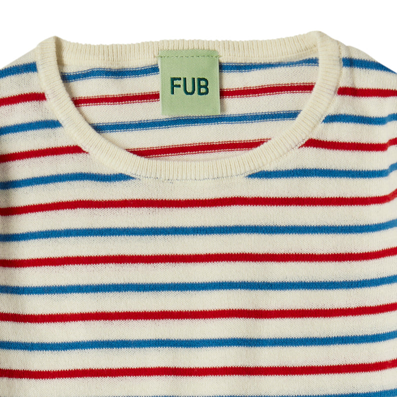 Boys & Girls Multicolor Stripes Cotton T-Shirt