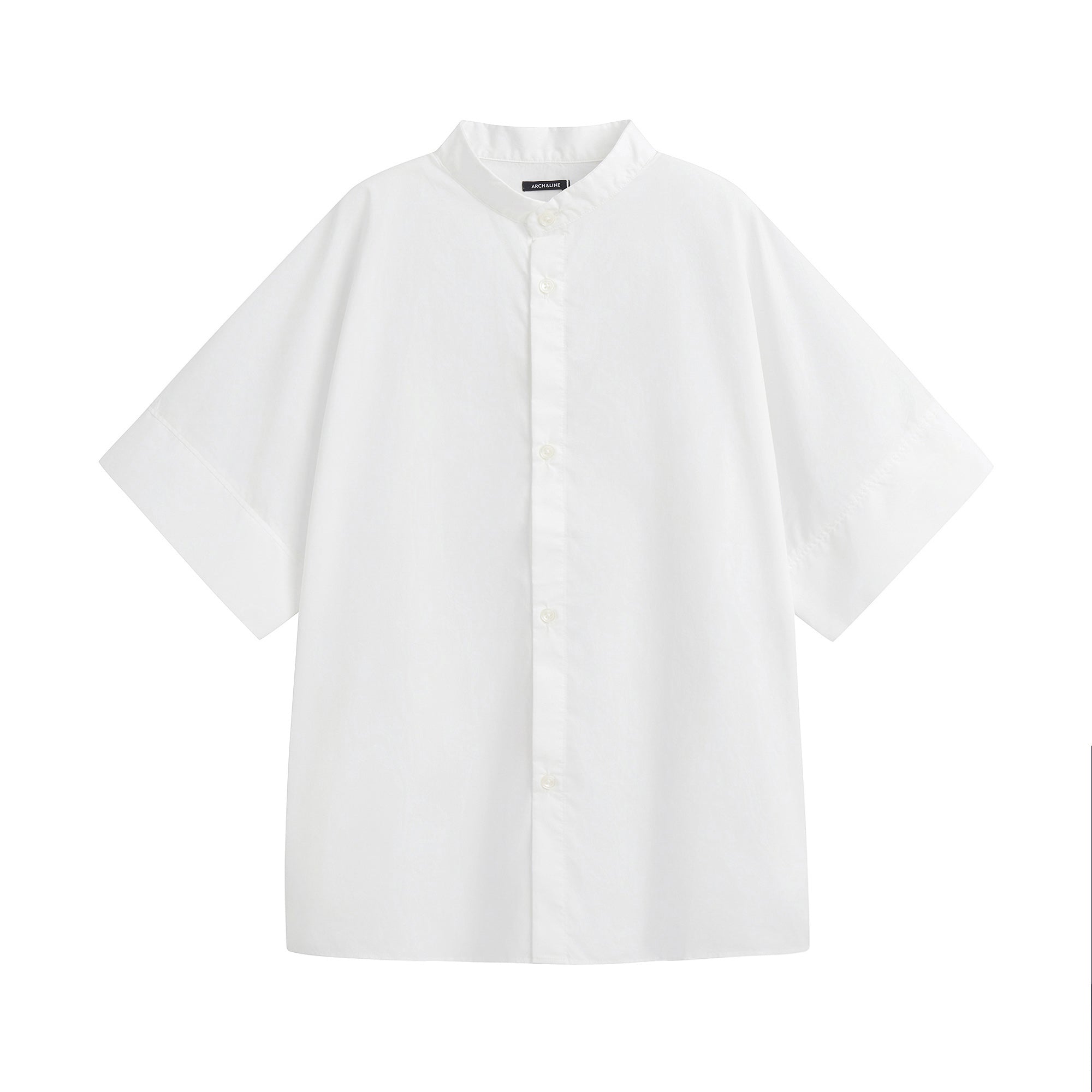 Boys & Girls White Cotton Shirt