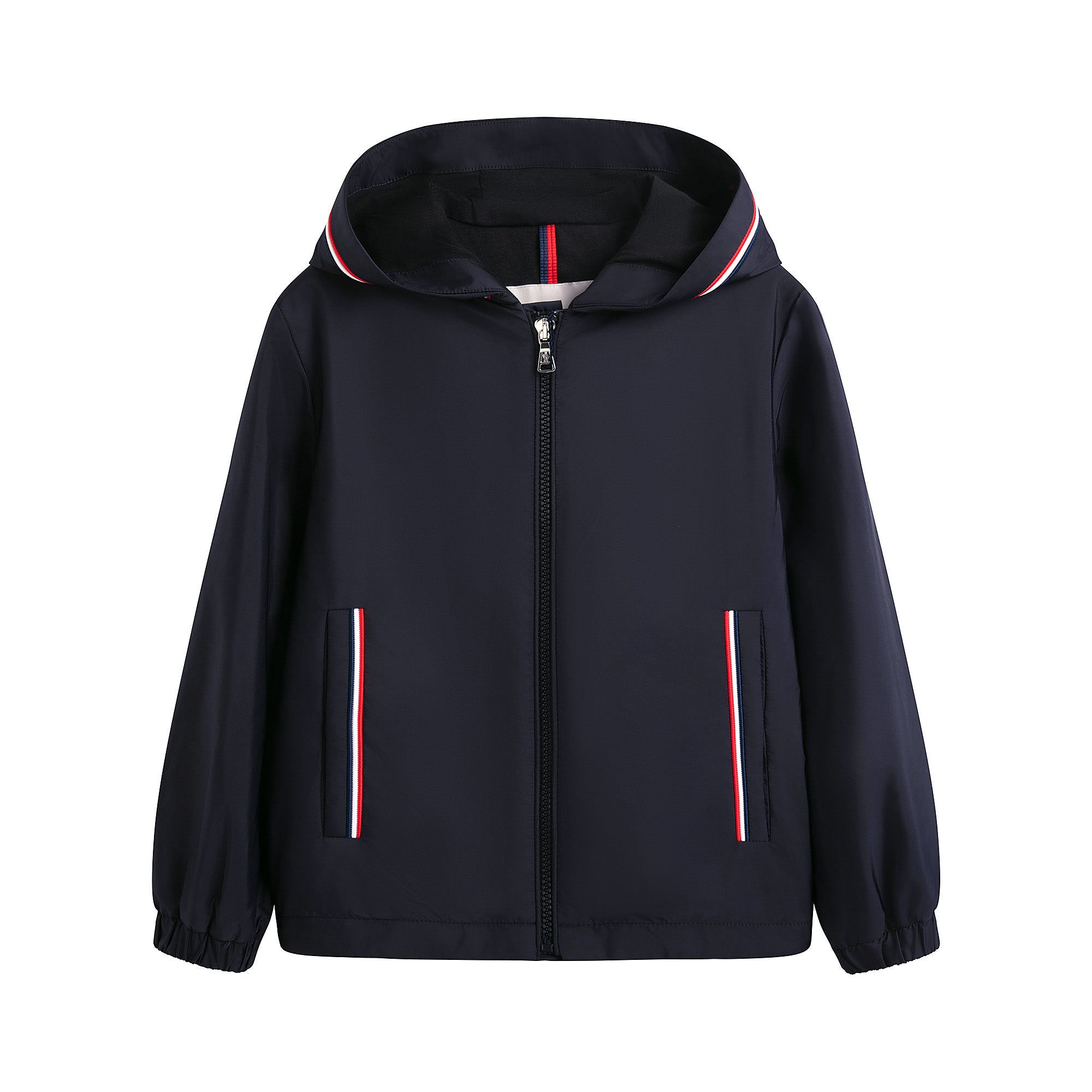 Boys Navy Zip-Up Jacket