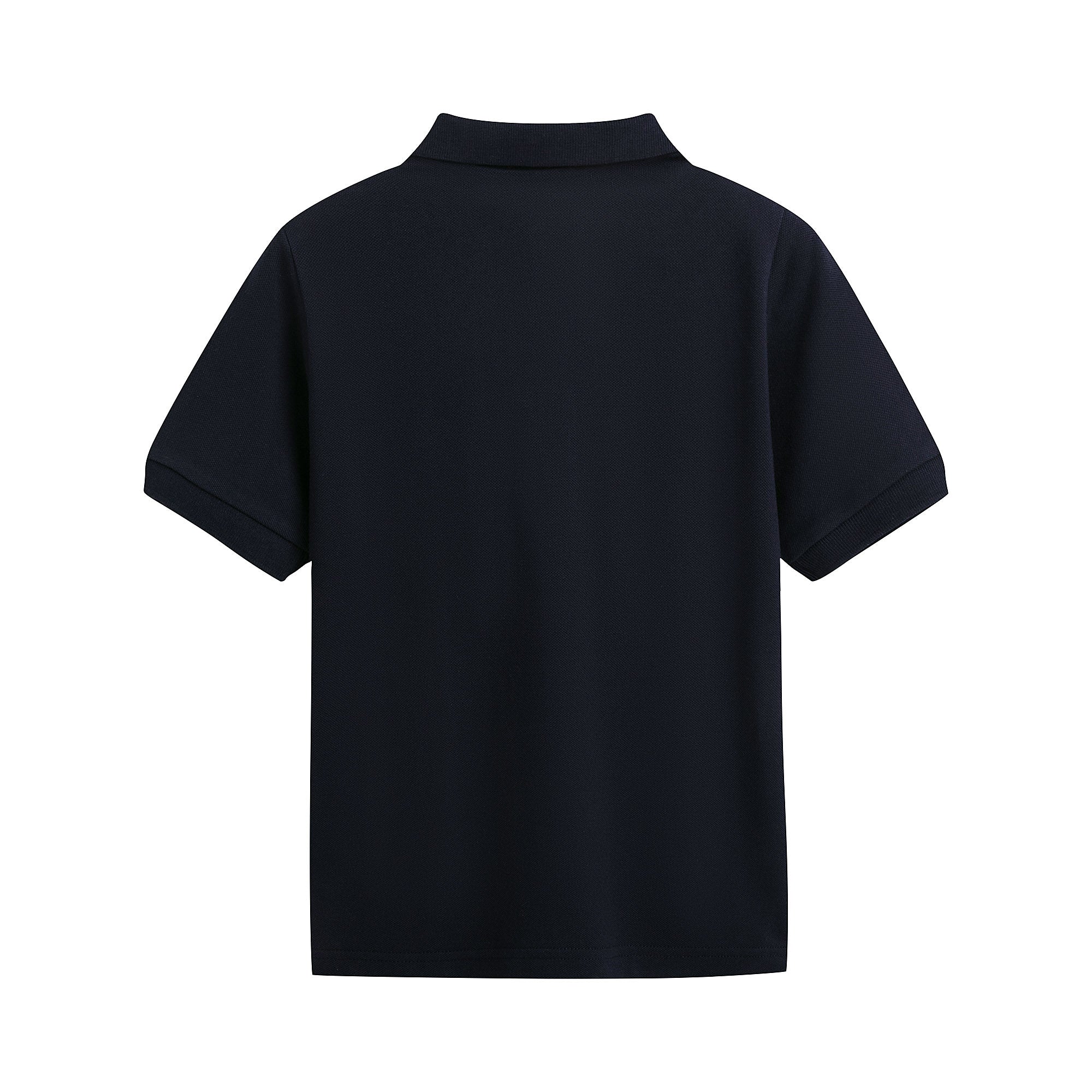 Boys Navy Logo Cotton Polo Shirt