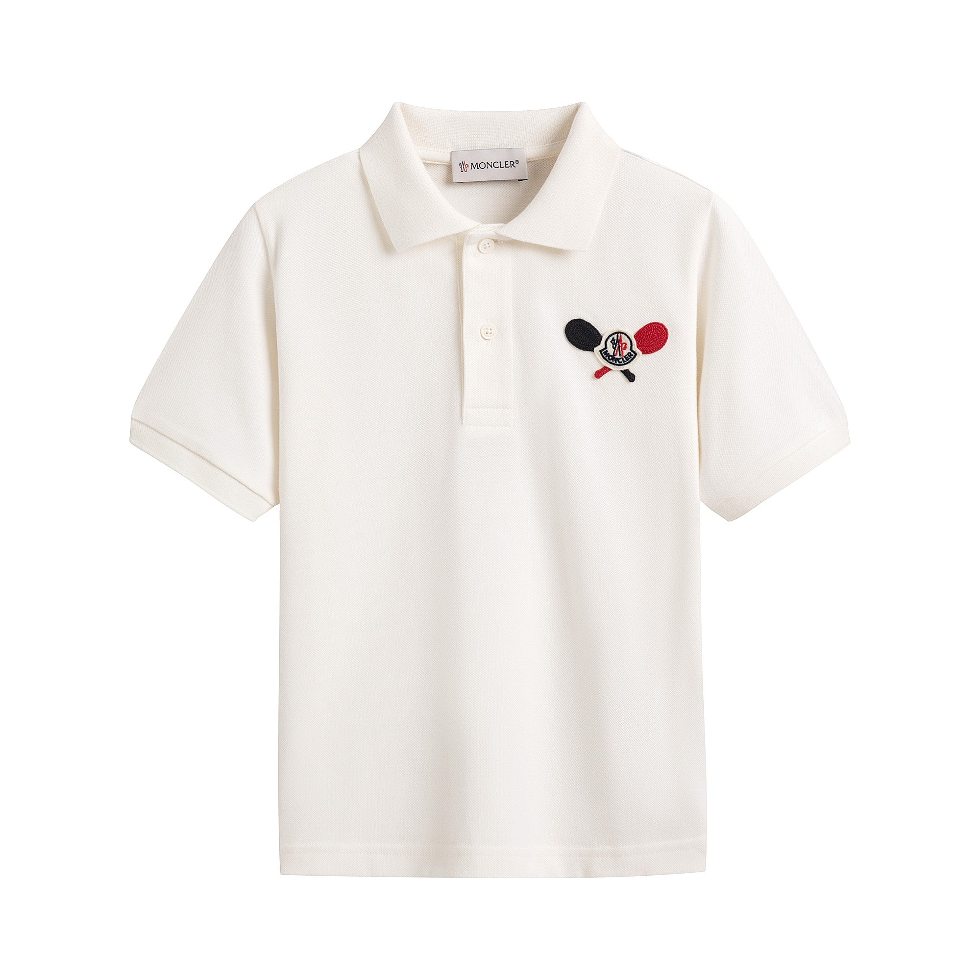 Boys White Cotton Polo Shirt