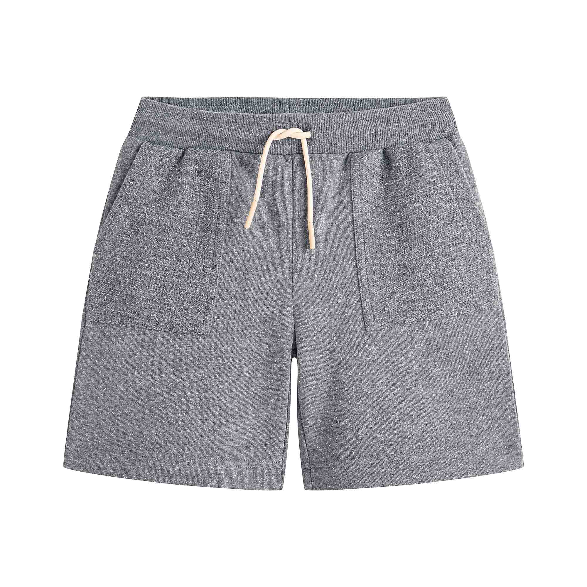 Boys Grey Cotton Shorts