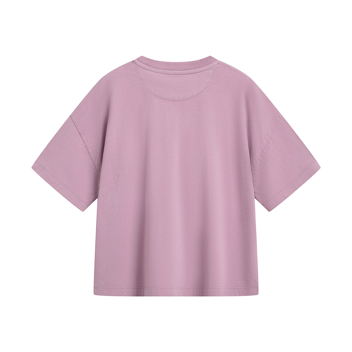 Girls Mauve Logo Cotton T-Shirt