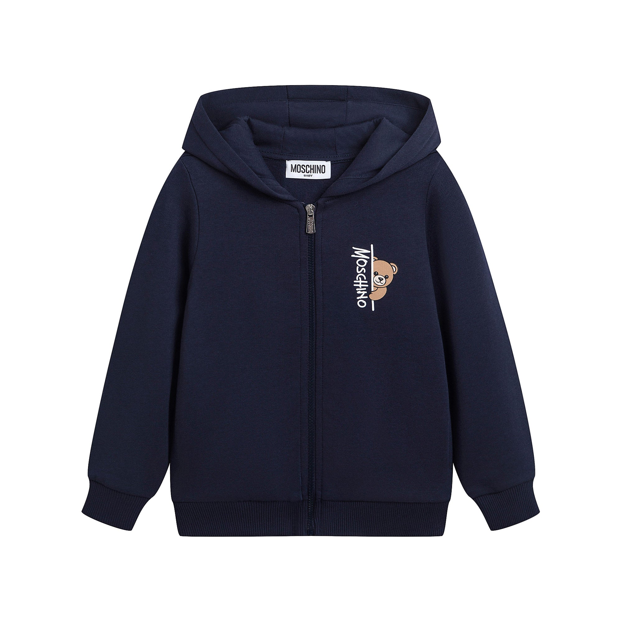 Baby Boys & Girls Navy Cotton Zip-Up Set