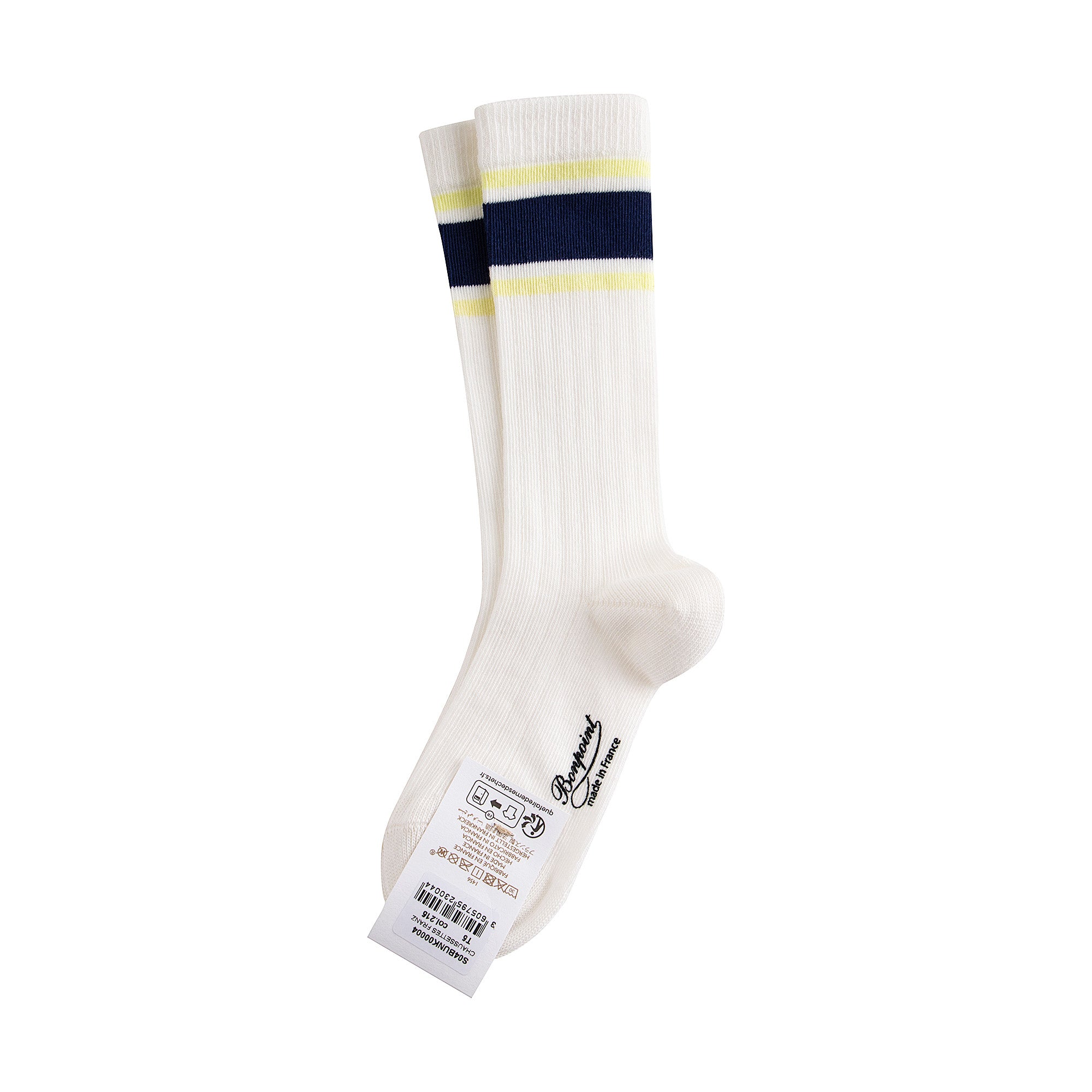 Boys White Cotton Socks