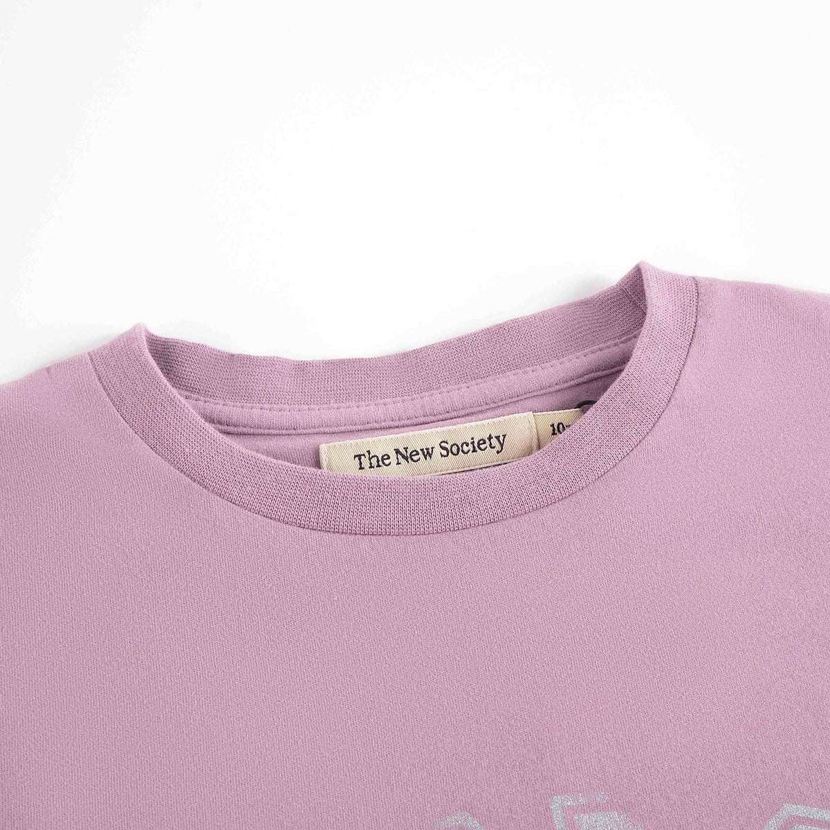 Girls Mauve Logo Cotton T-Shirt