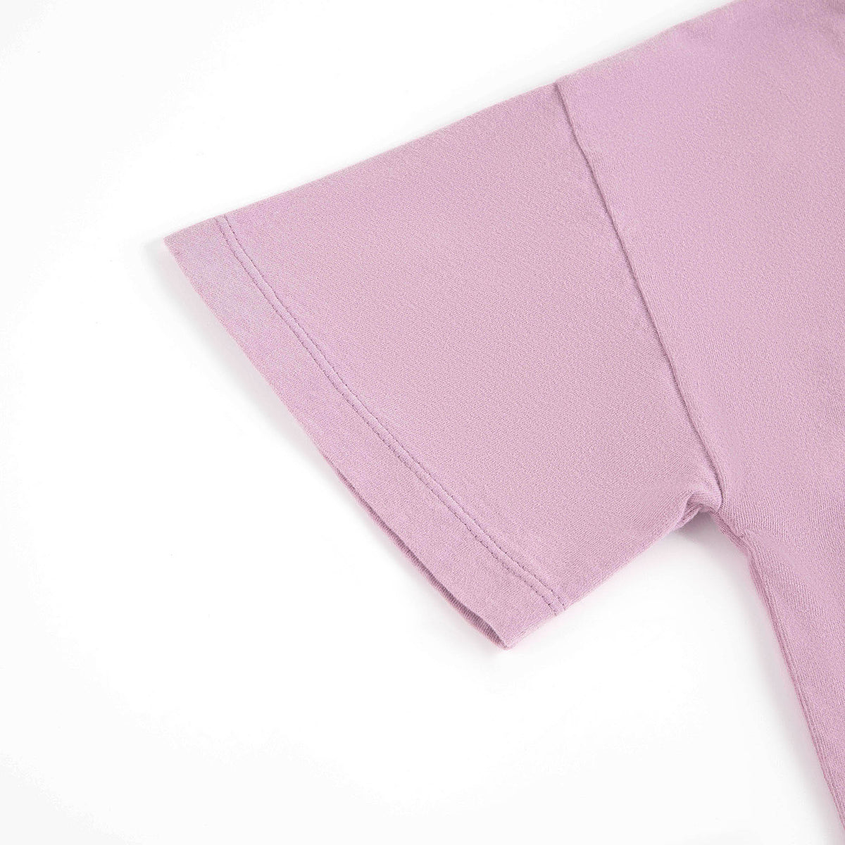 Girls Mauve Logo Cotton T-Shirt
