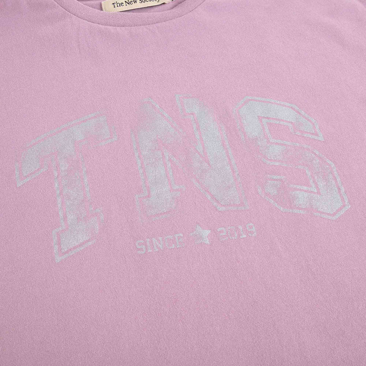 Girls Mauve Logo Cotton T-Shirt